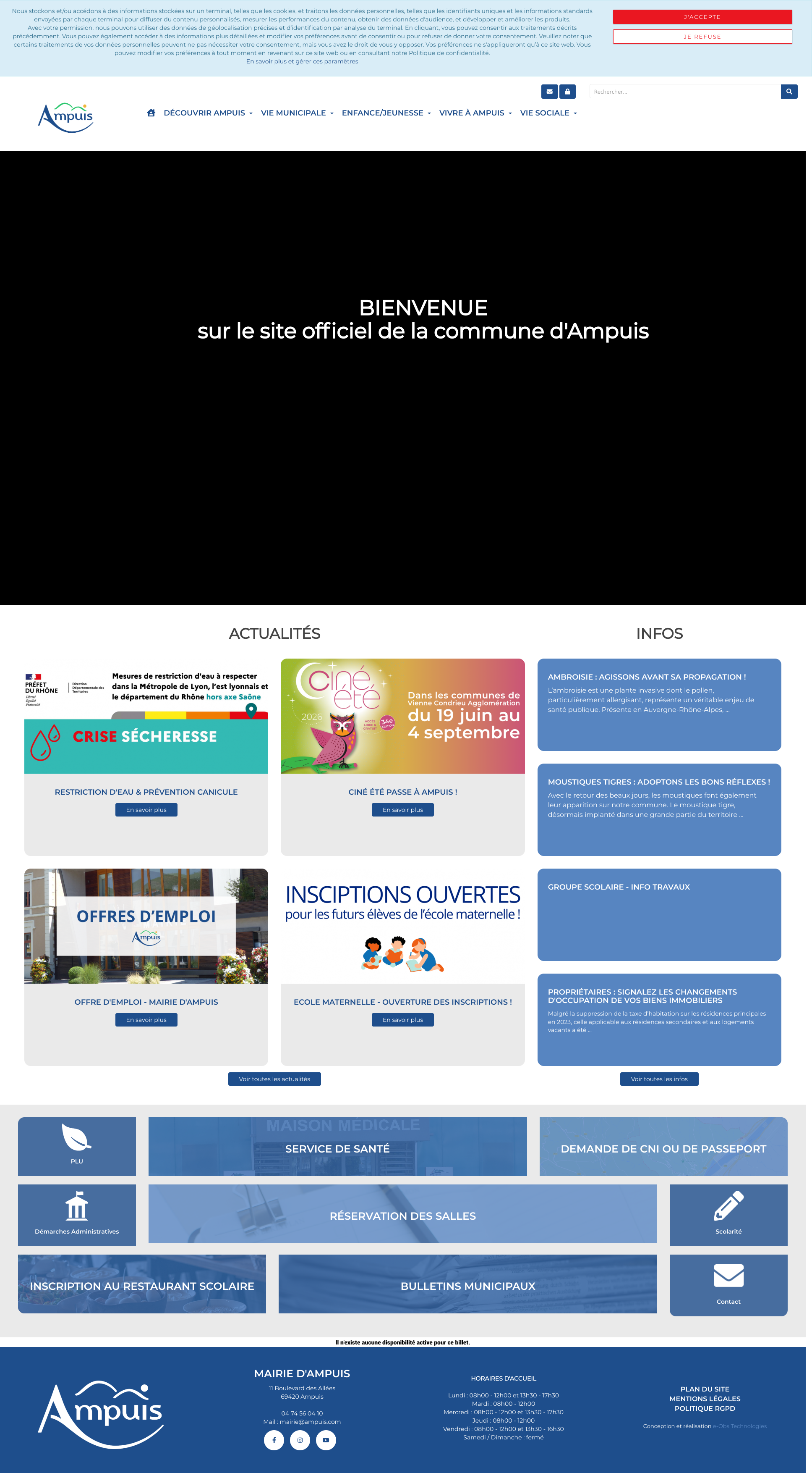 Aperçu du site