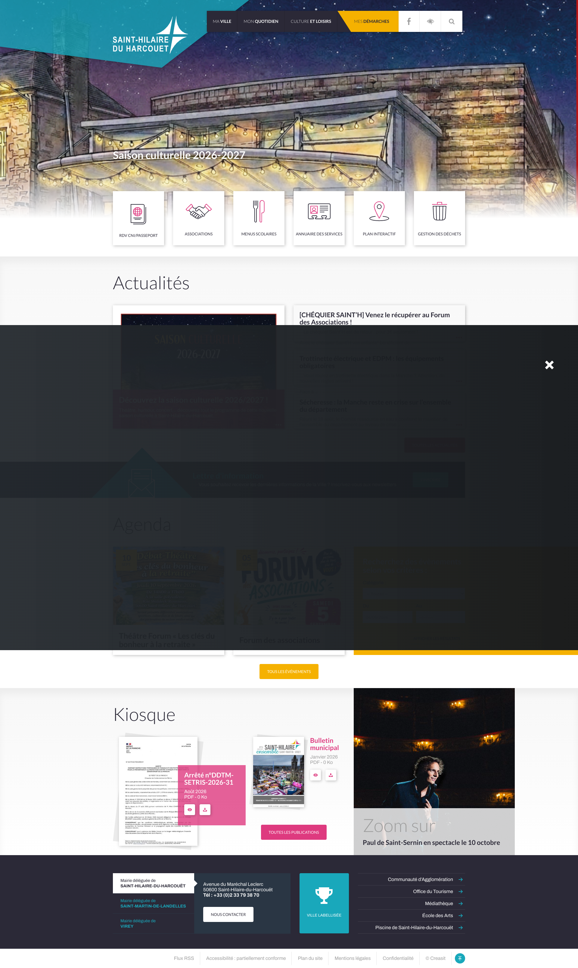 Aperçu du site