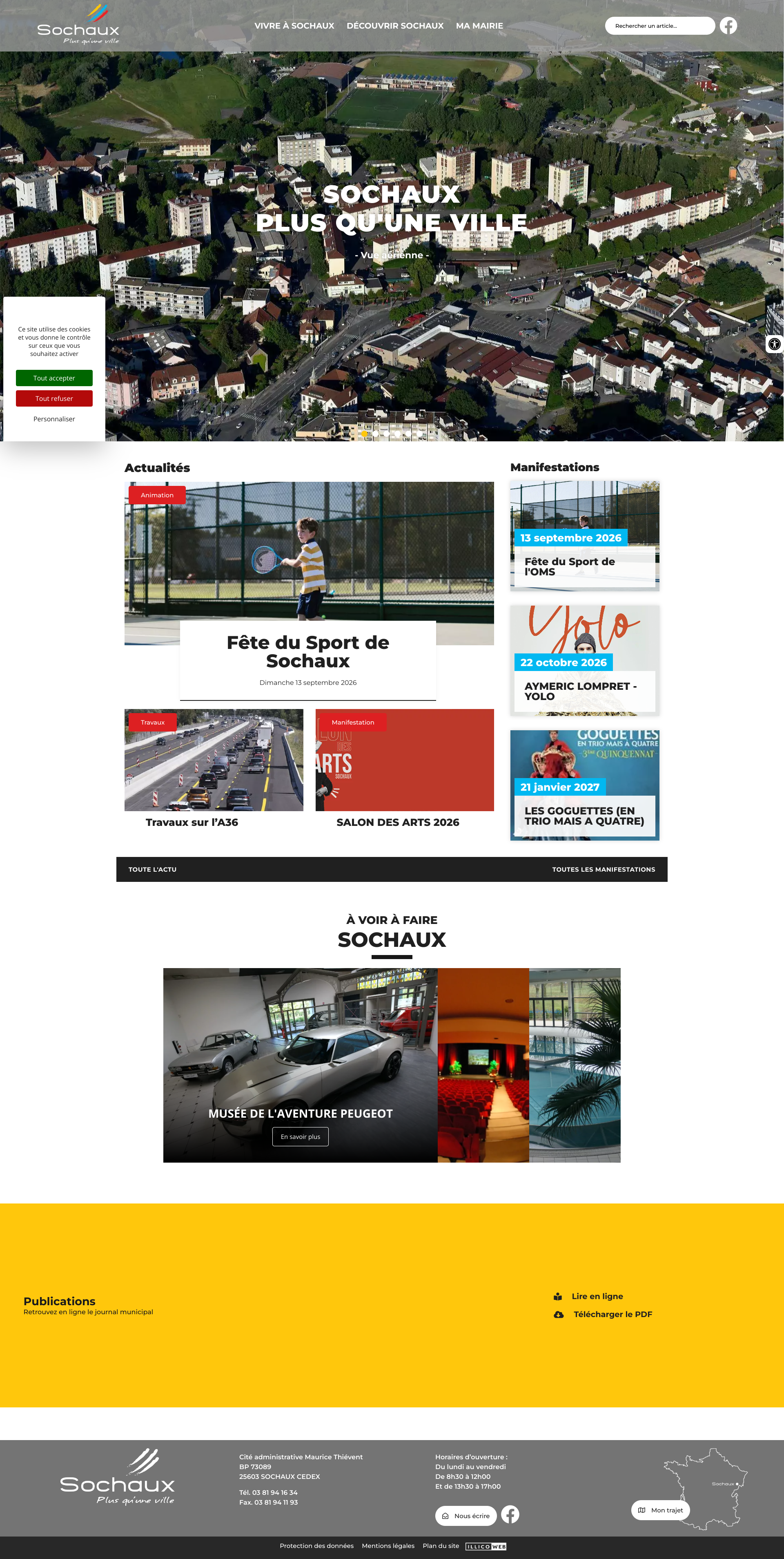 Aperçu du site