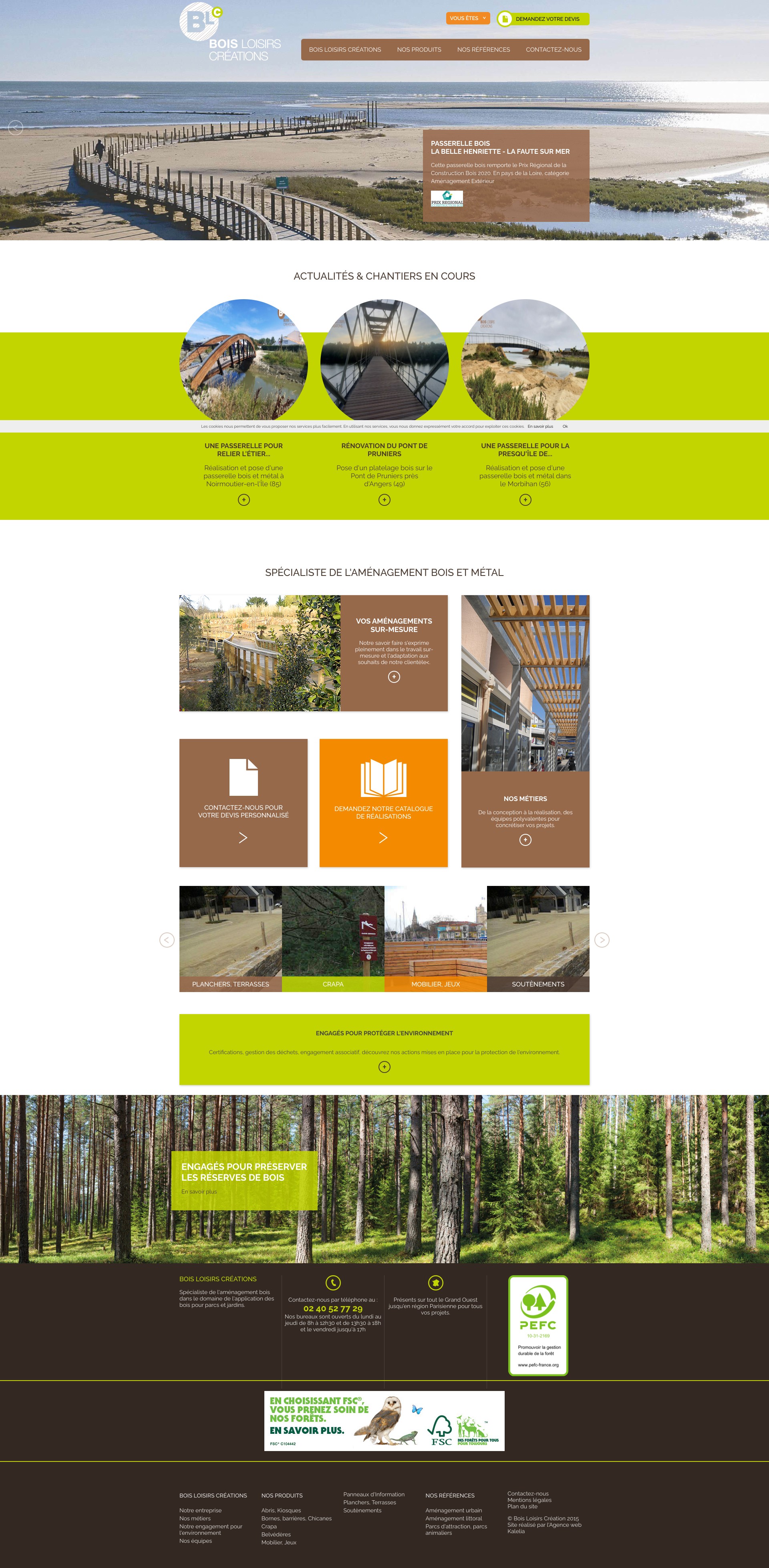Aperçu du site