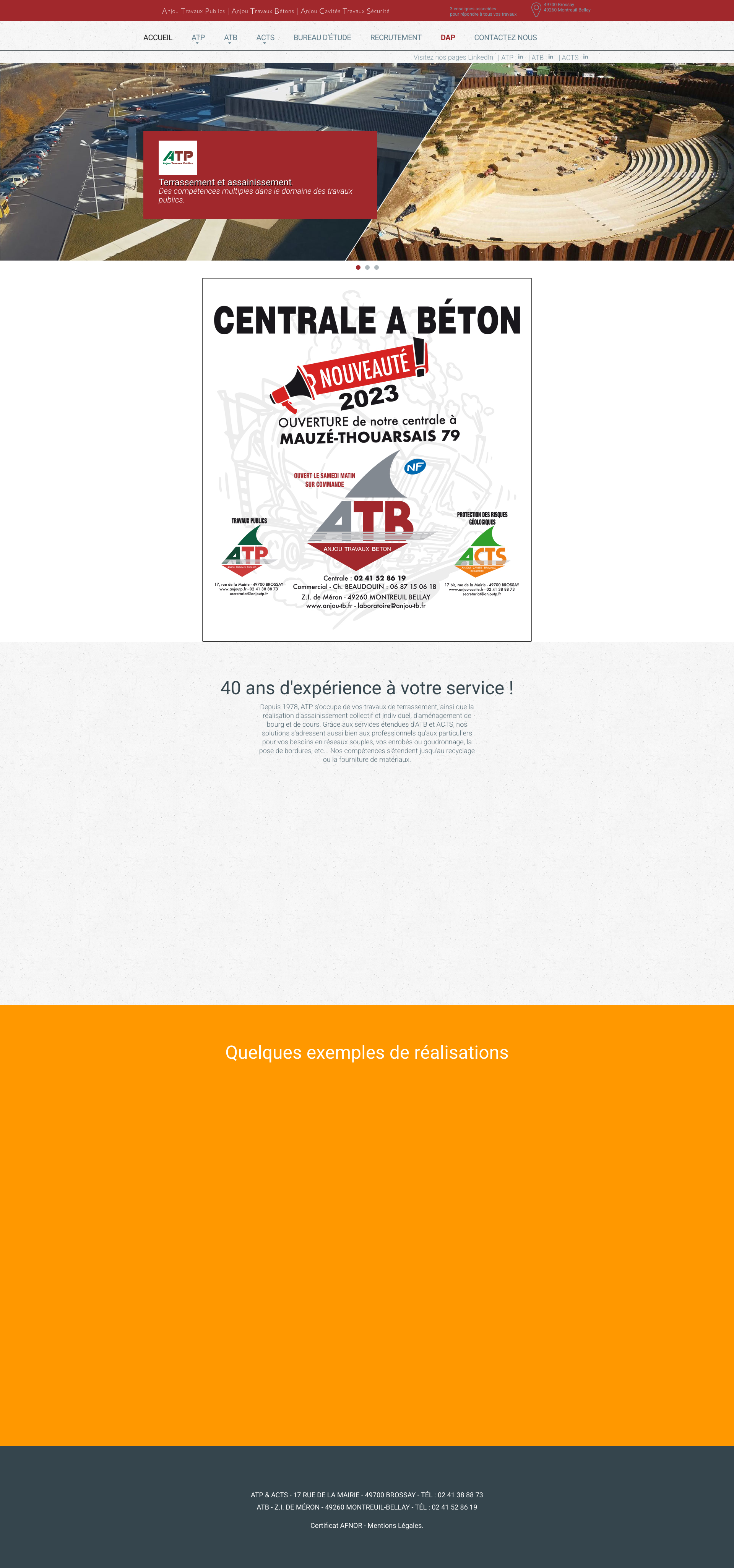 Aperçu du site