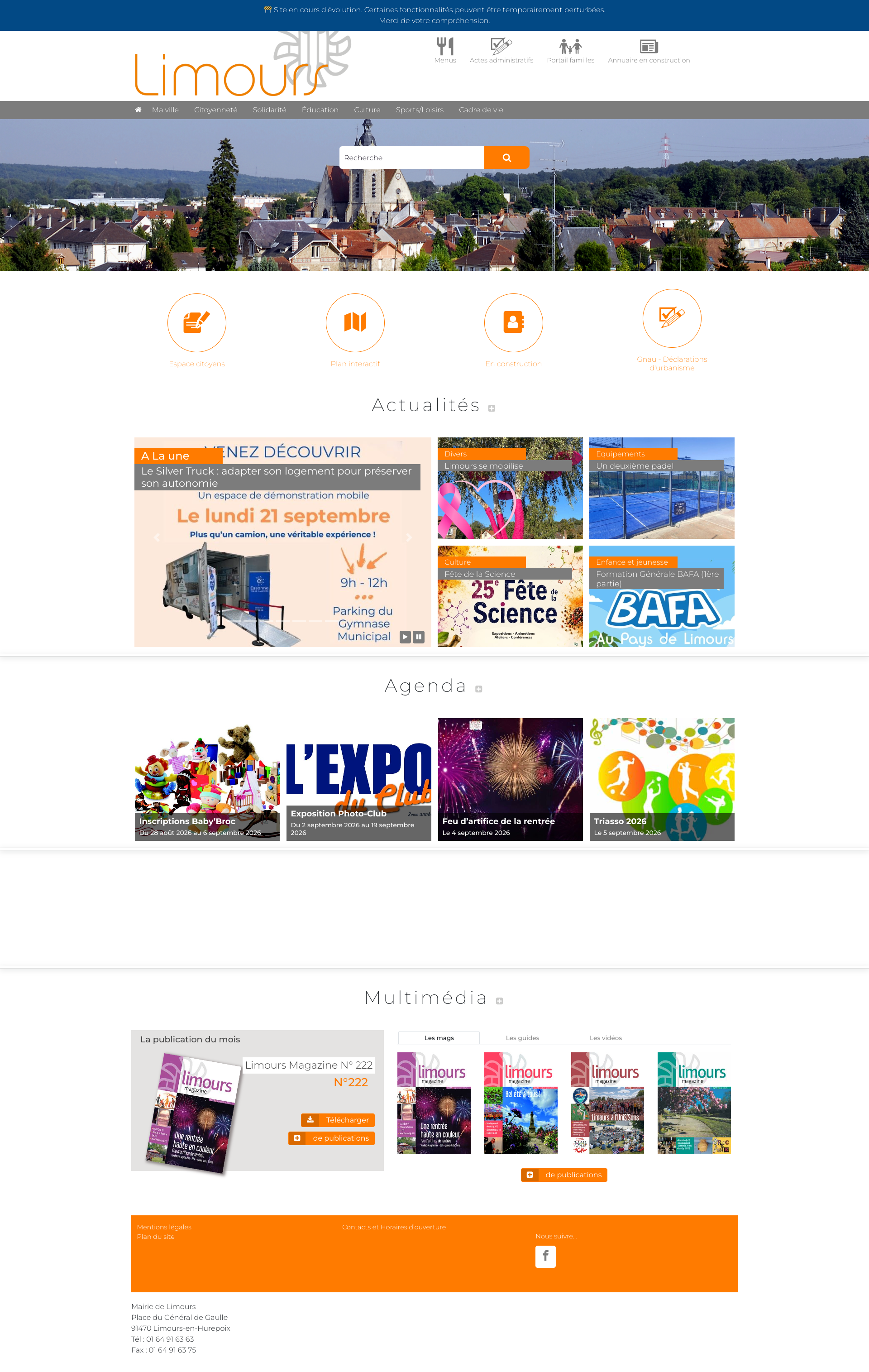 Aperçu du site