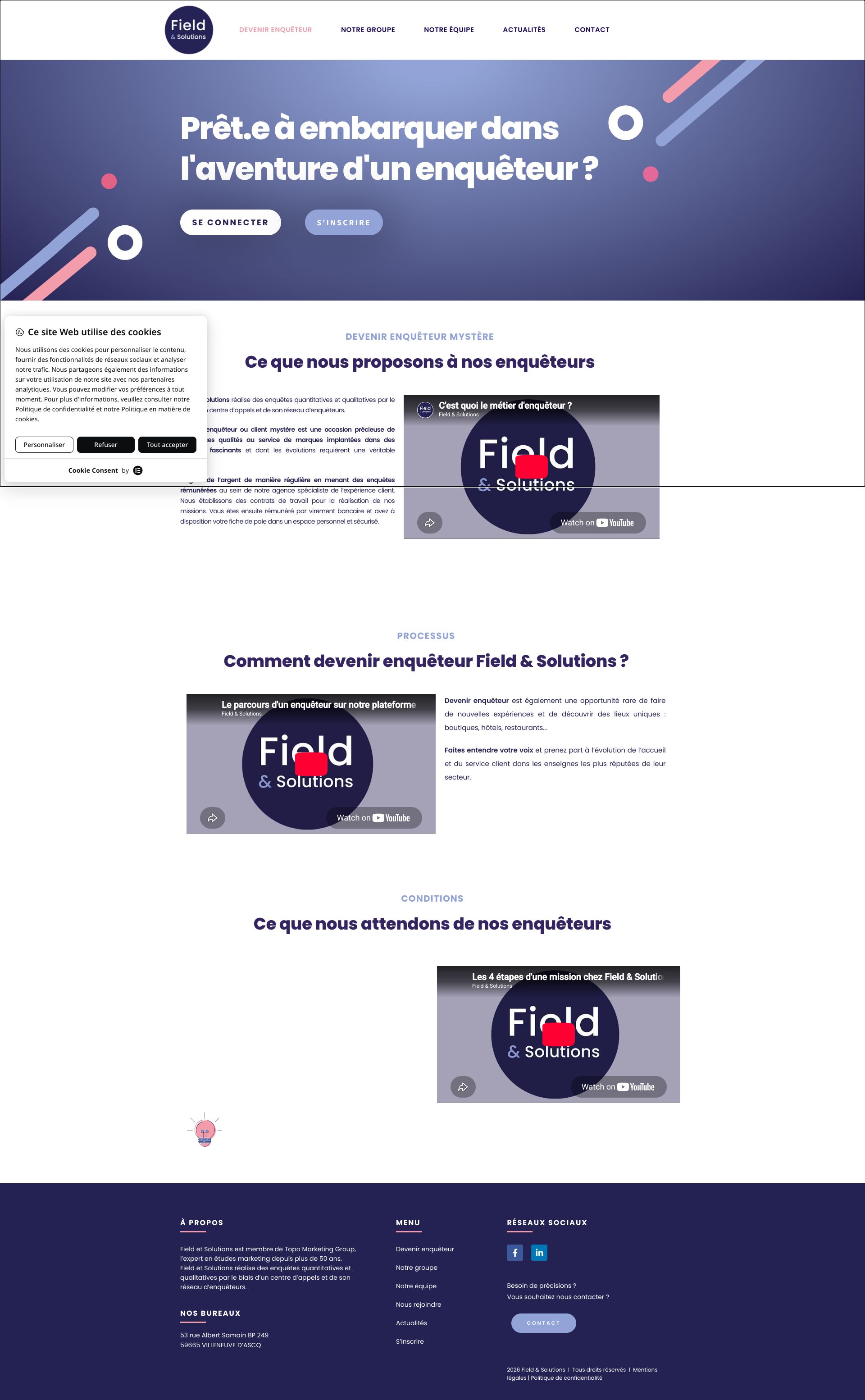 Aperçu du site