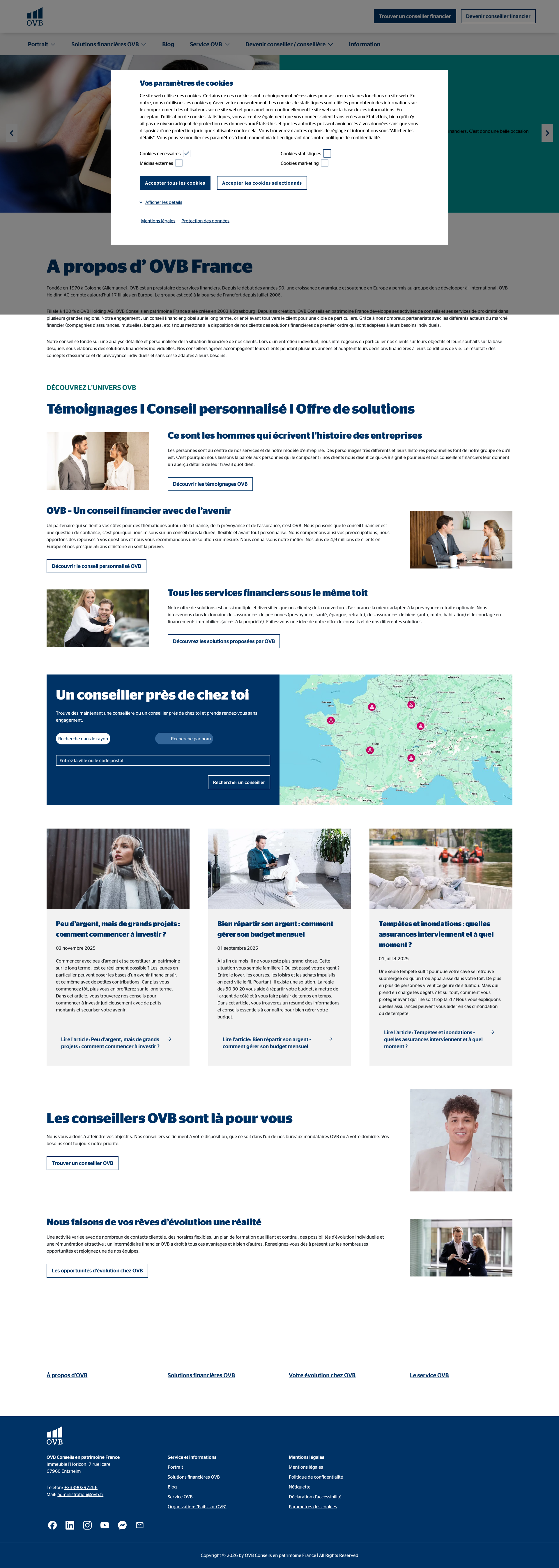 Aperçu du site