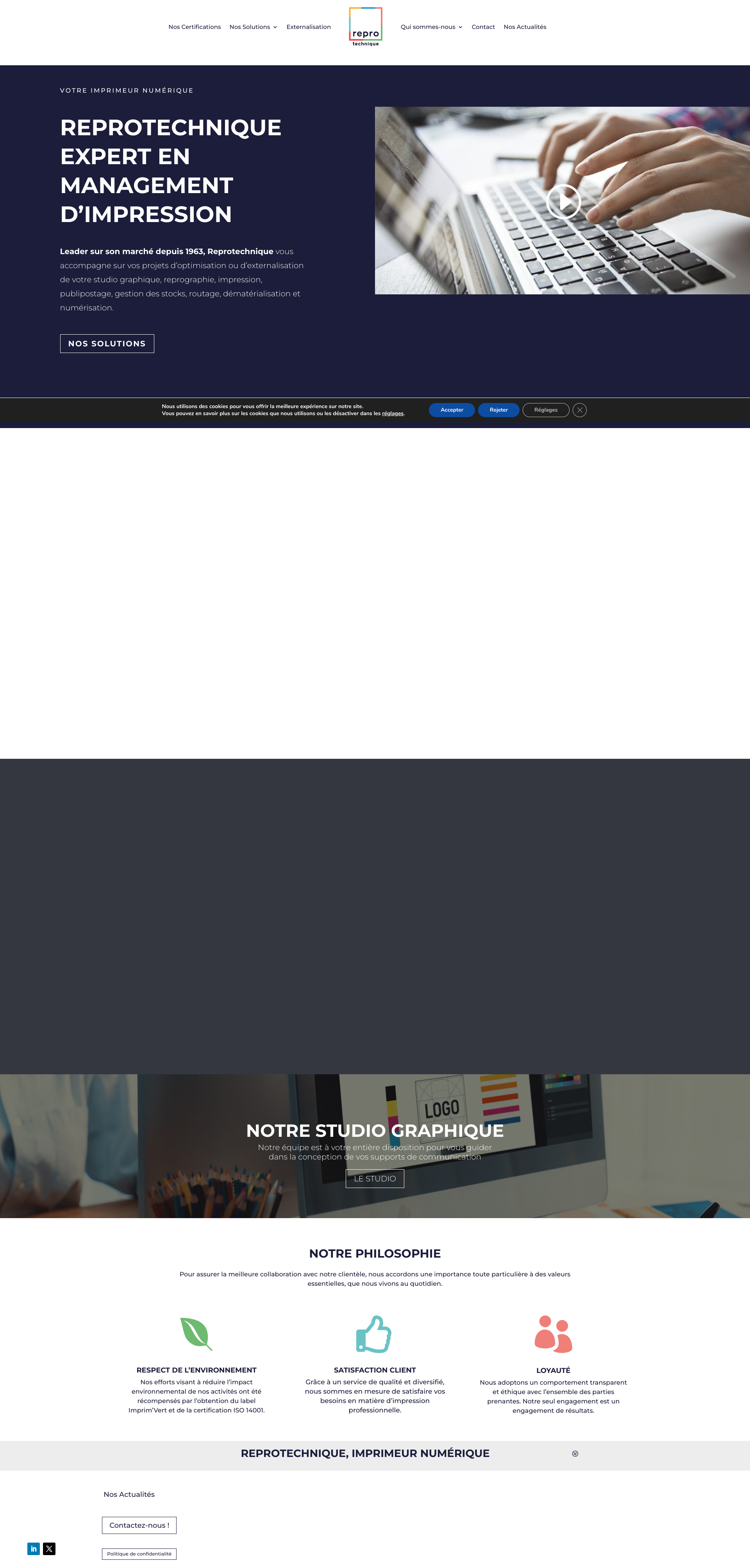 Aperçu du site