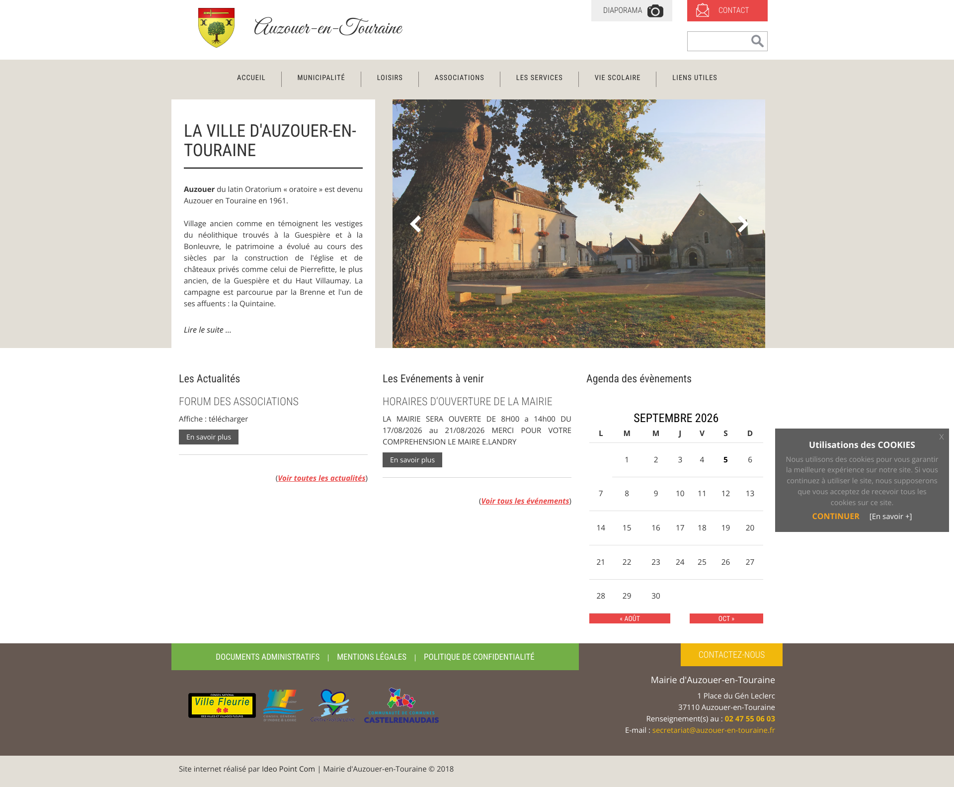 Aperçu du site