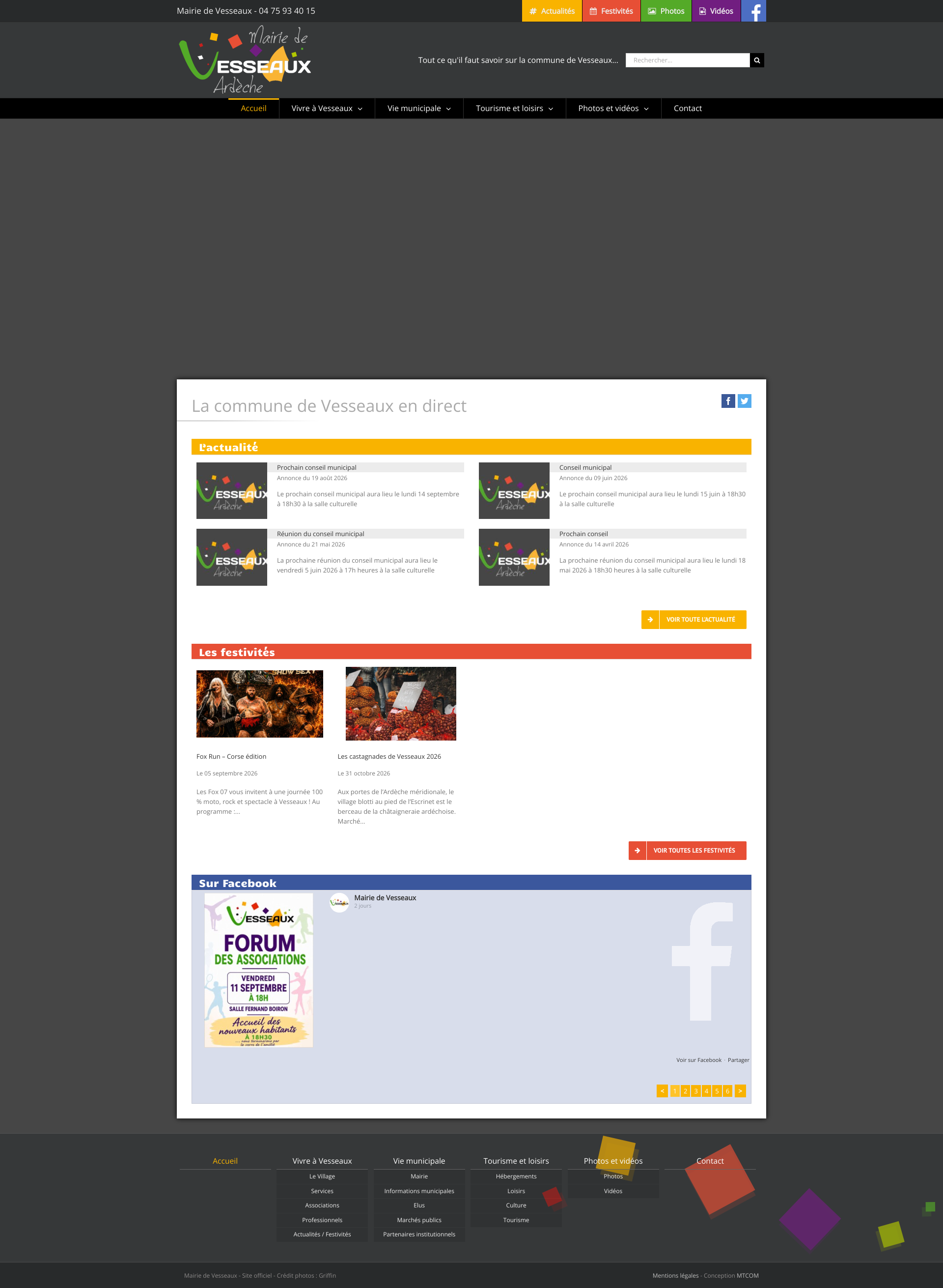 Aperçu du site