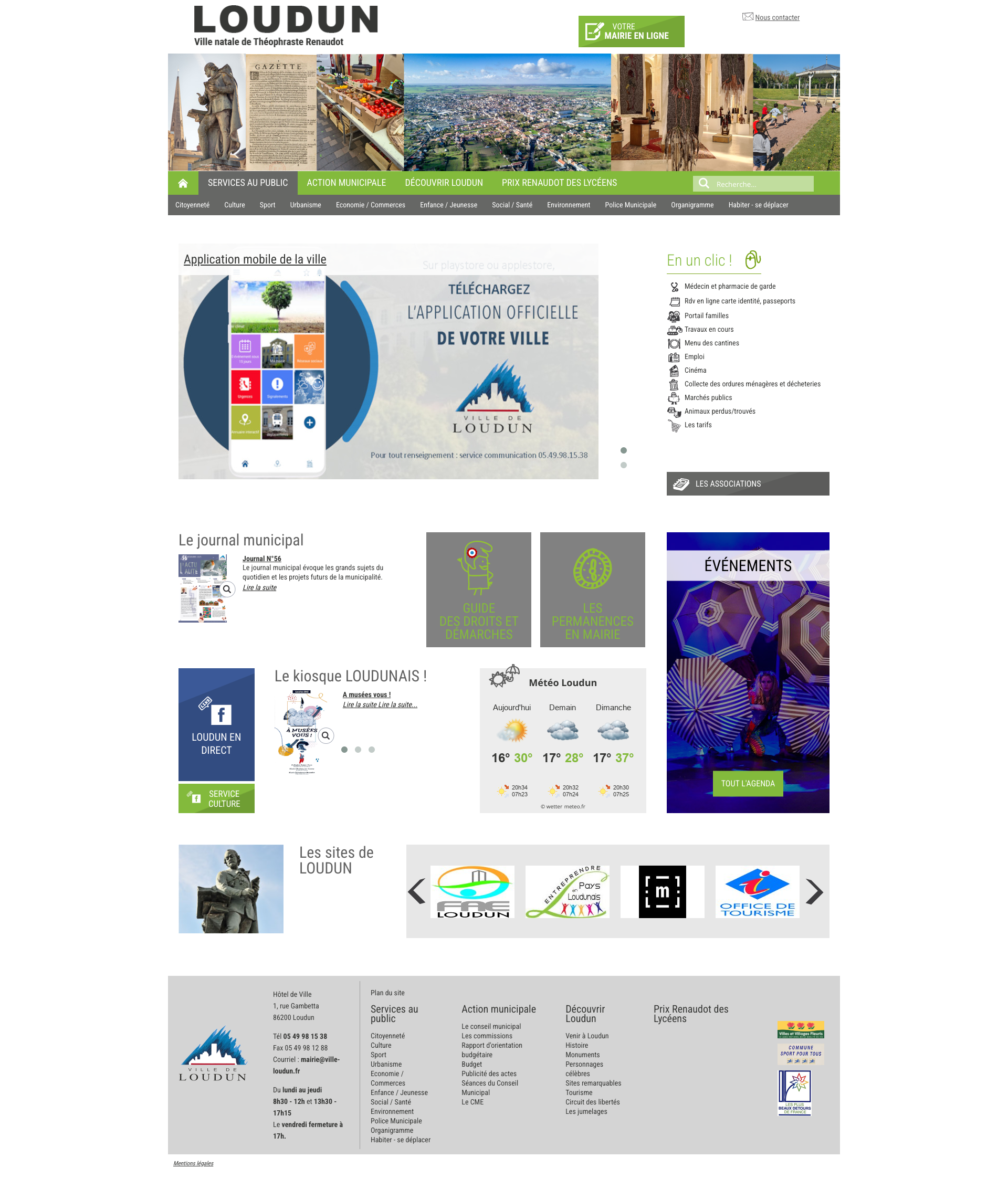 Aperçu du site