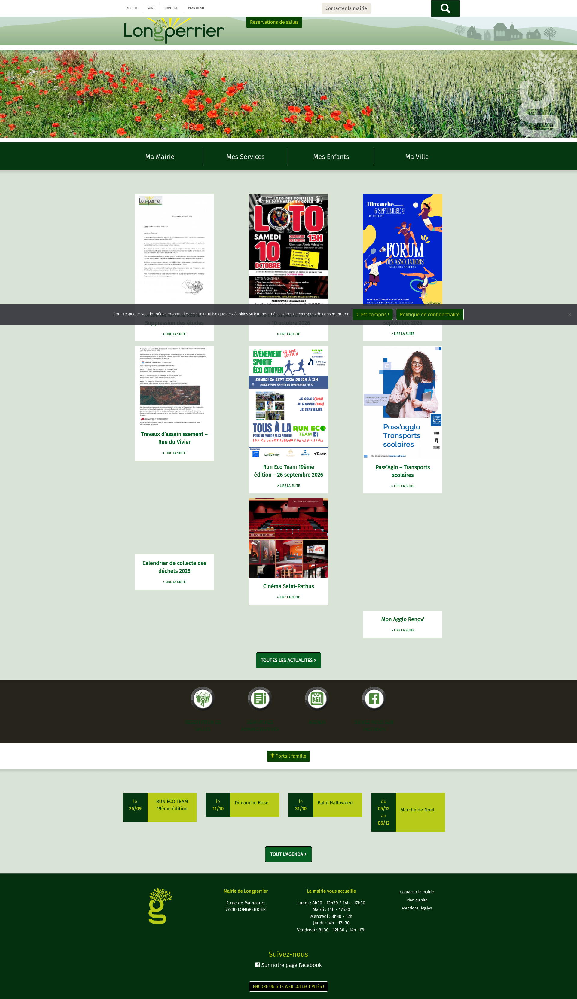 Aperçu du site