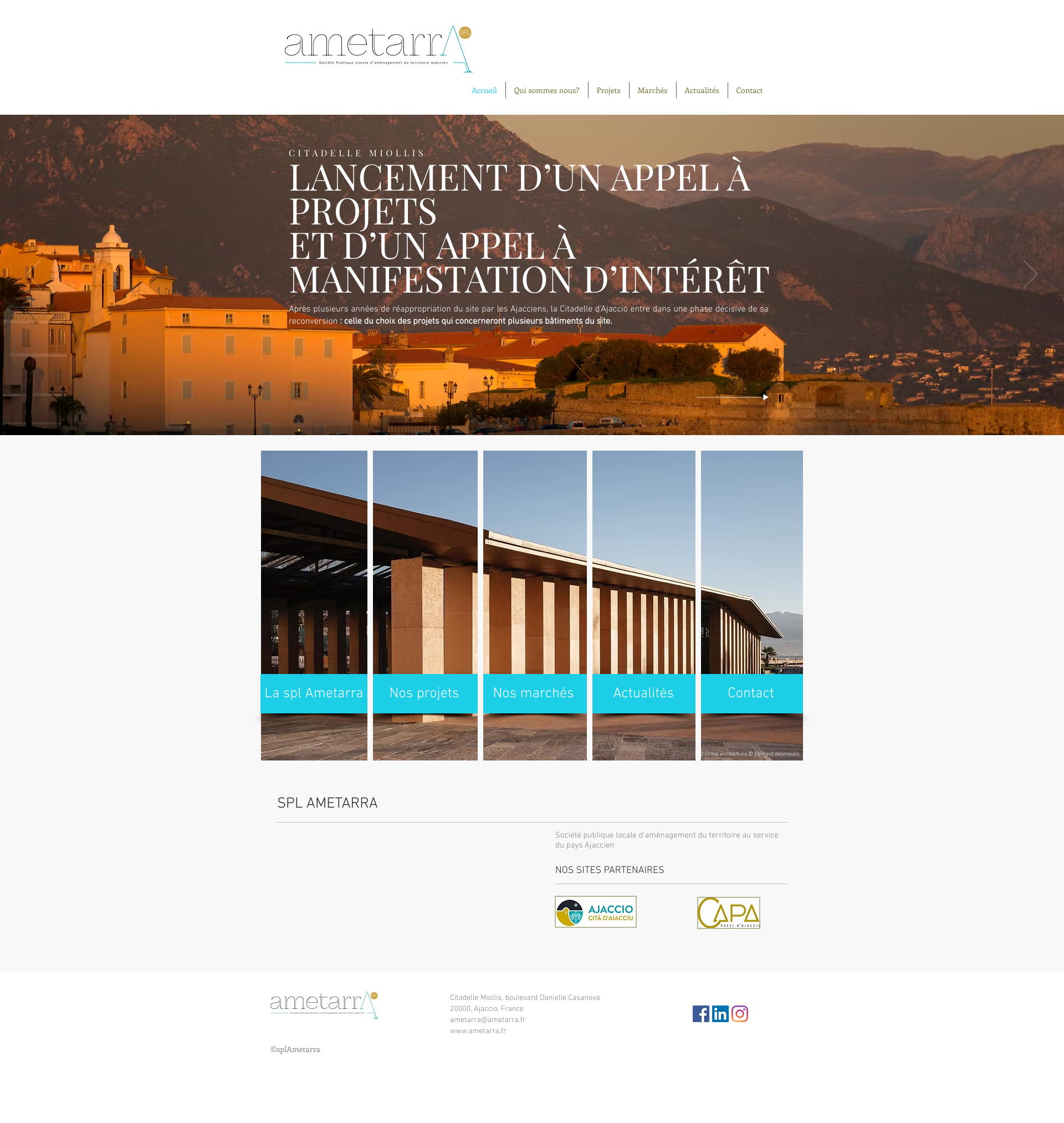 Aperçu du site