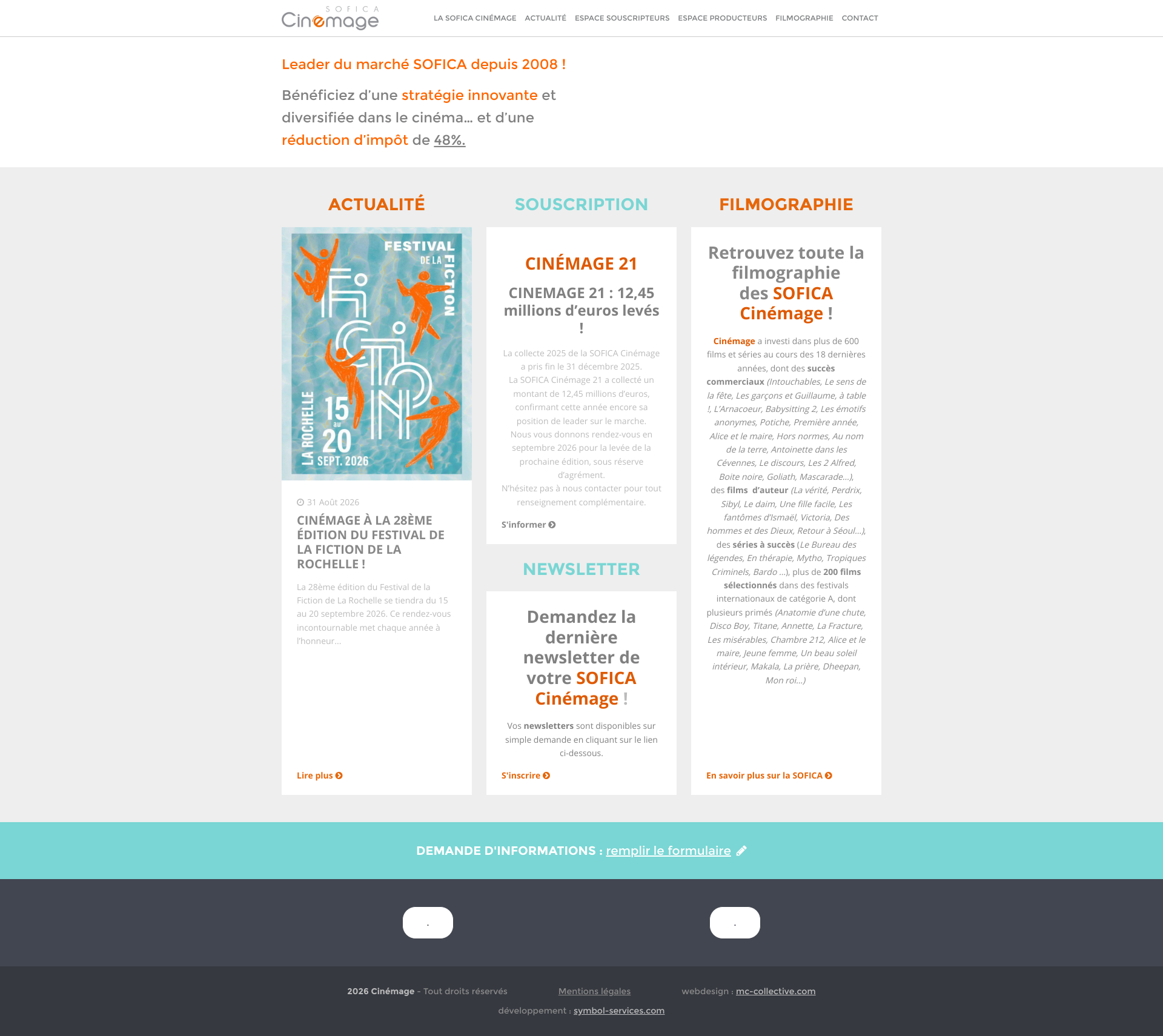 Aperçu du site