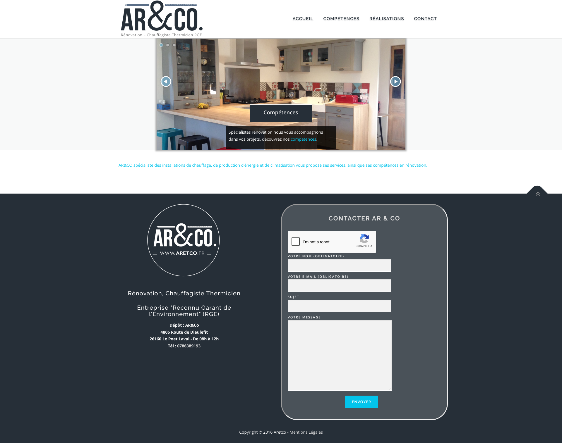 Aperçu du site