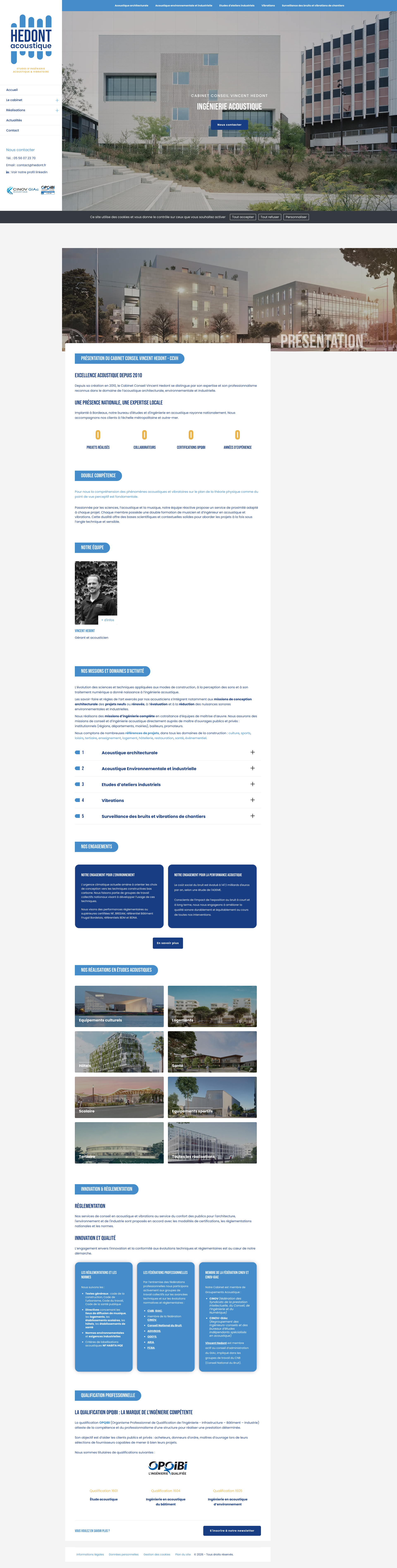 Aperçu du site