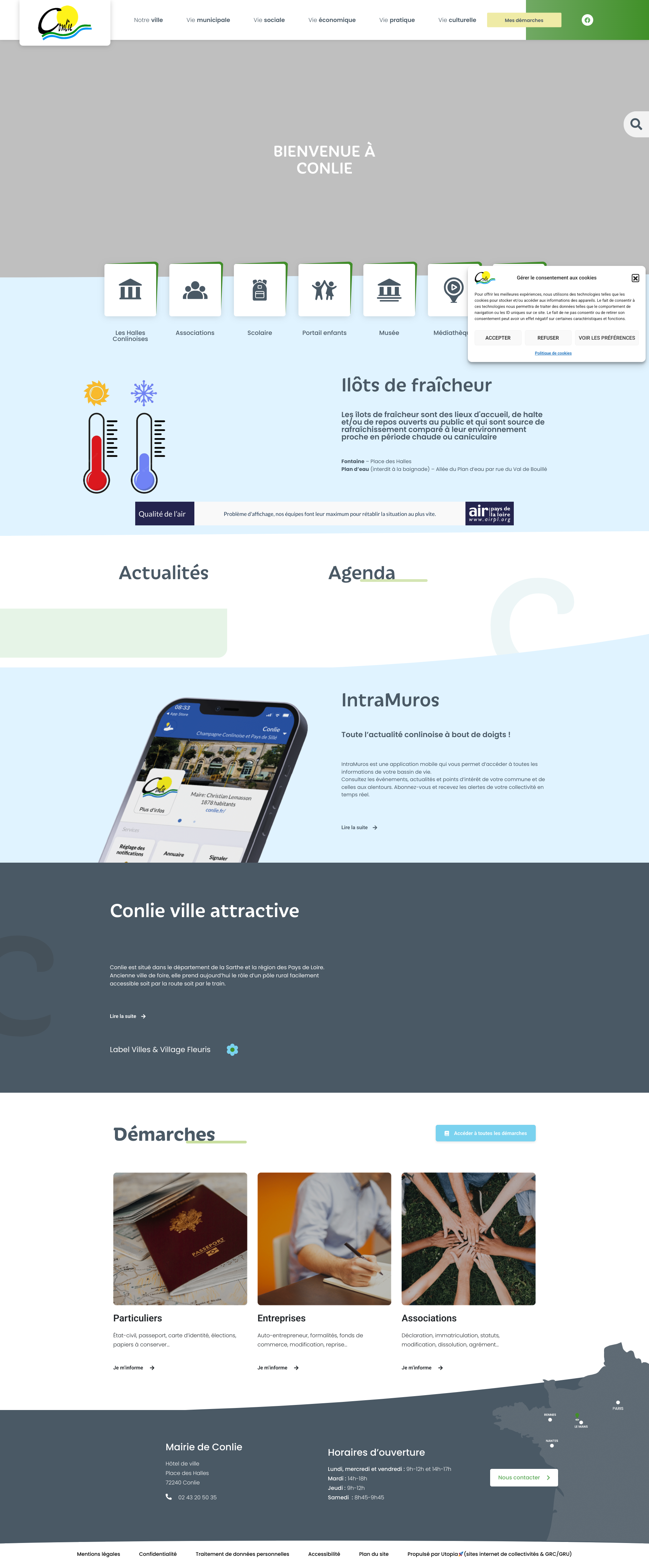 Aperçu du site