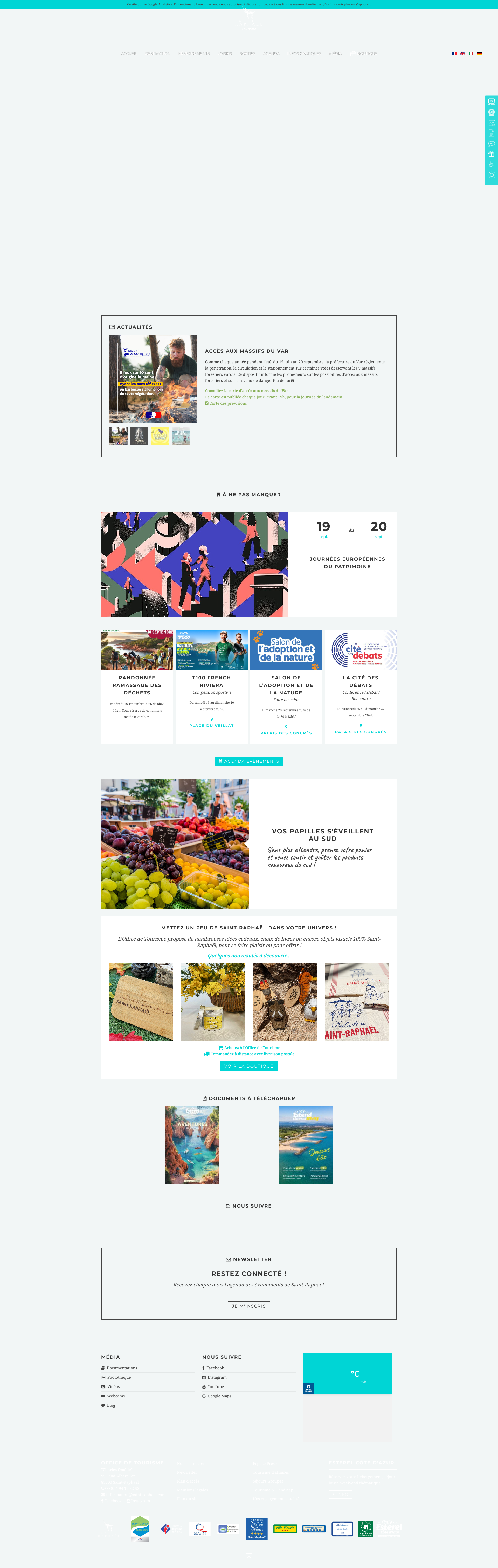 Aperçu du site