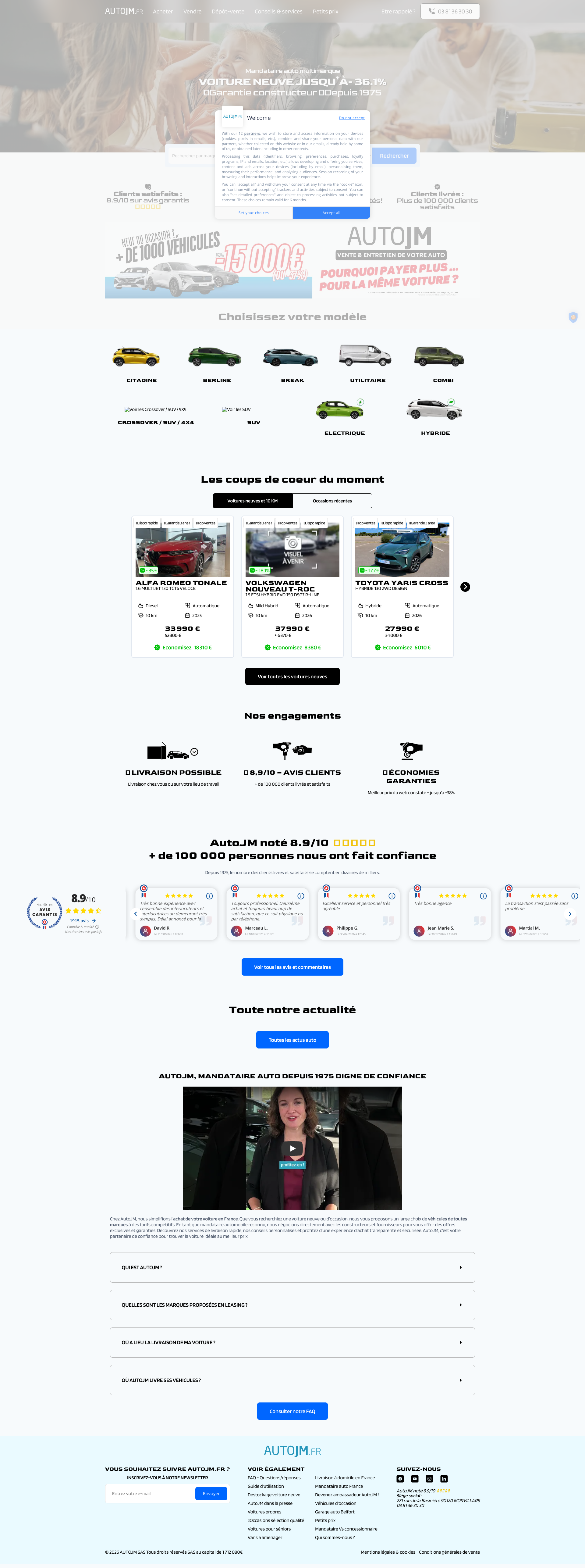 Aperçu du site