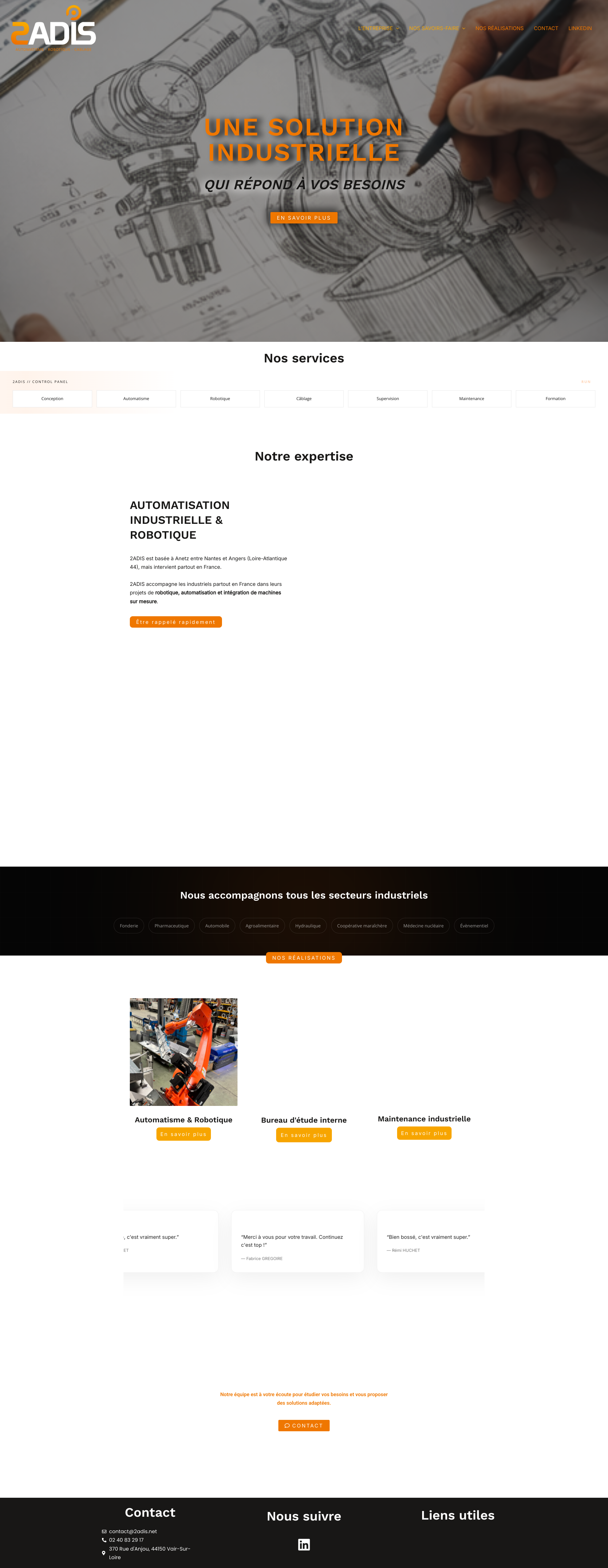 Aperçu du site