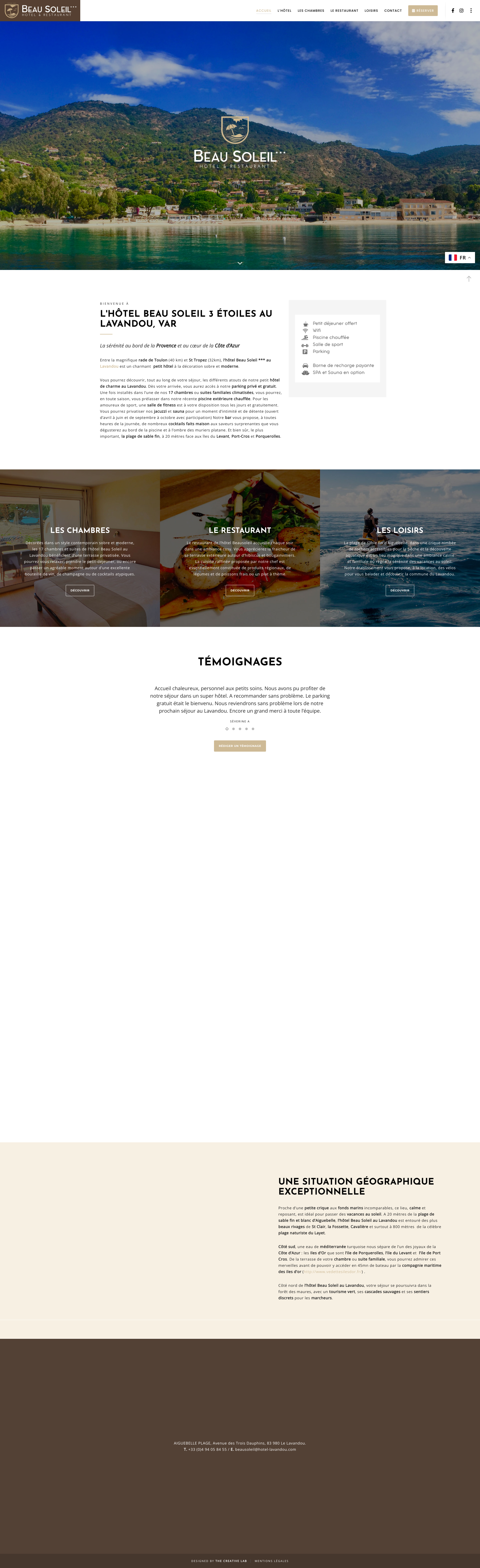 Aperçu du site