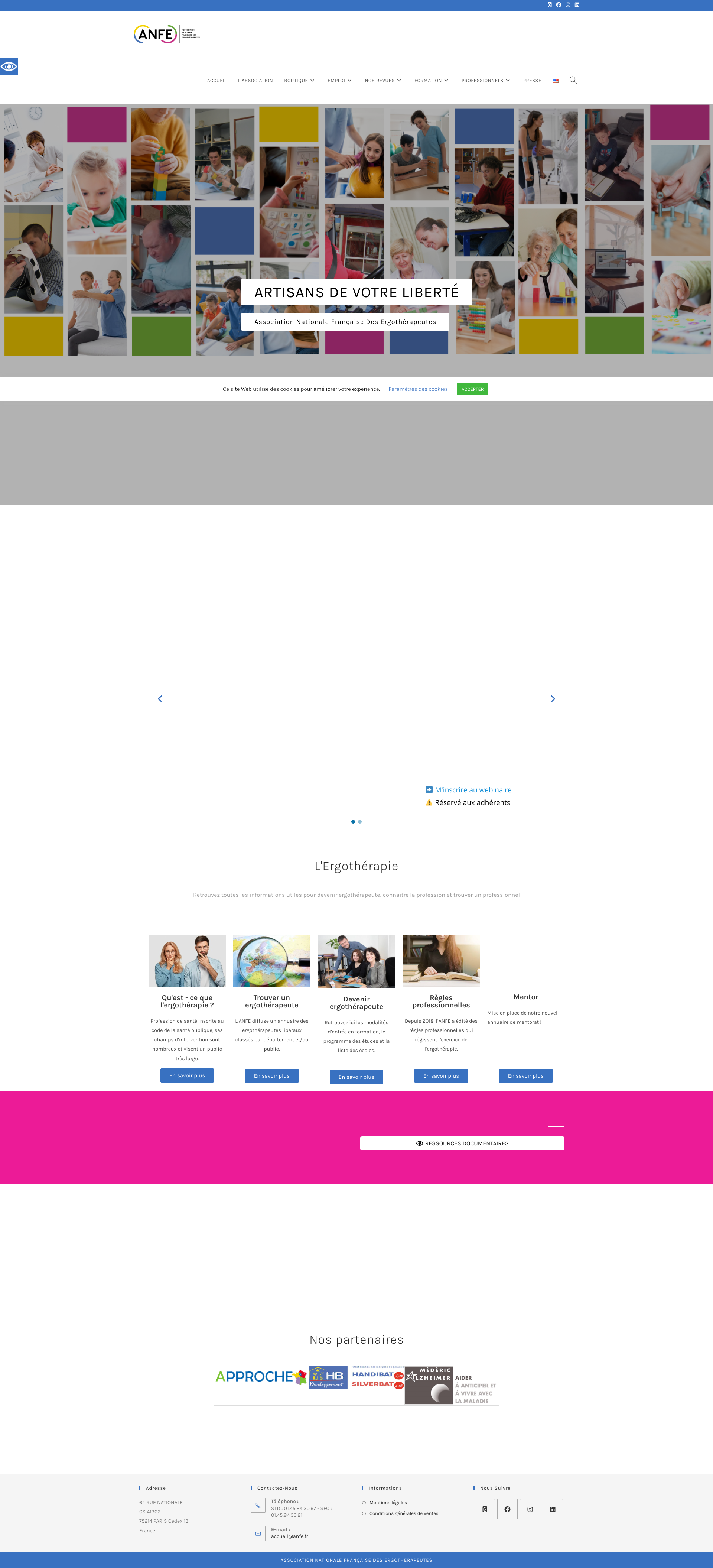 Aperçu du site