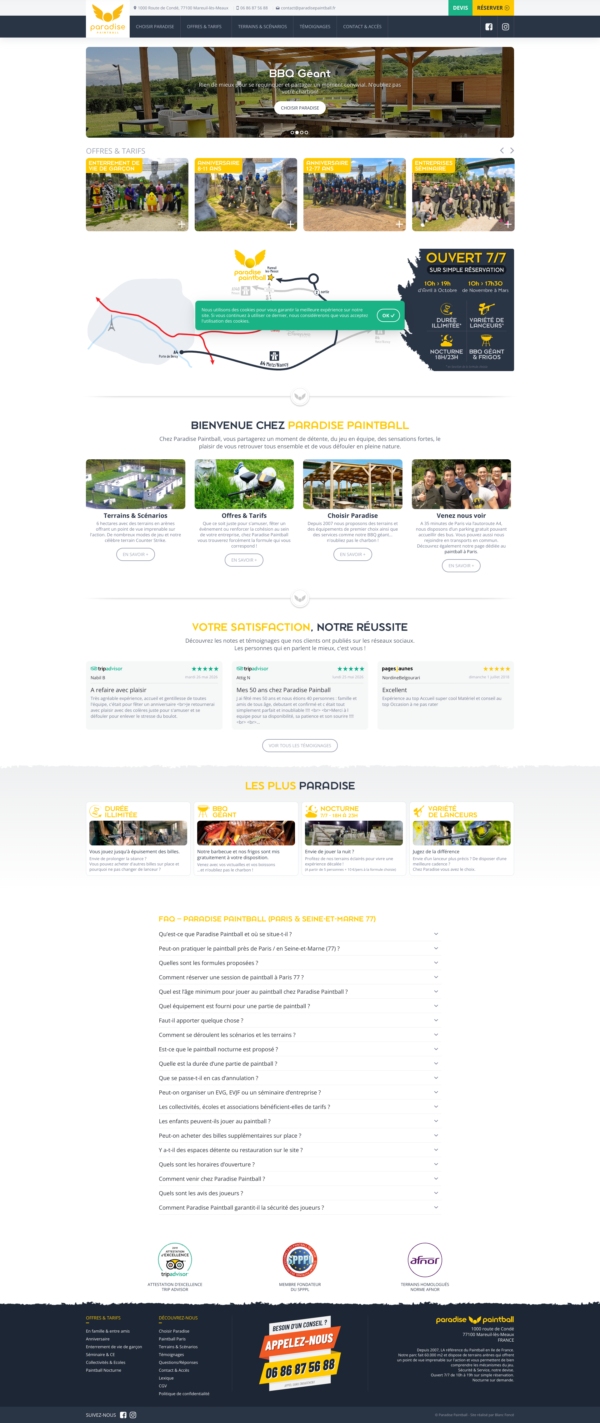 Aperçu du site