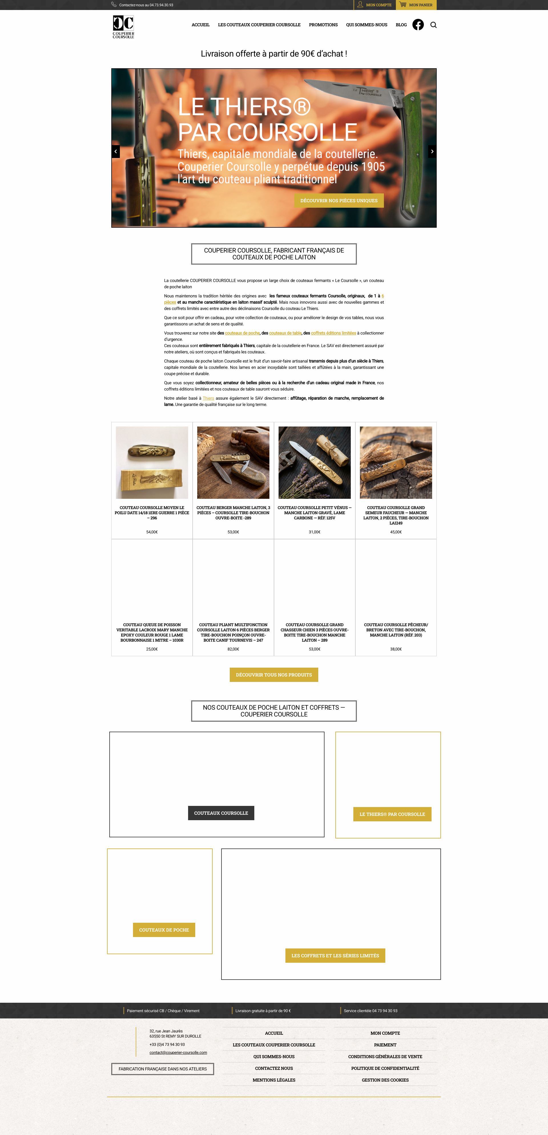 Aperçu du site