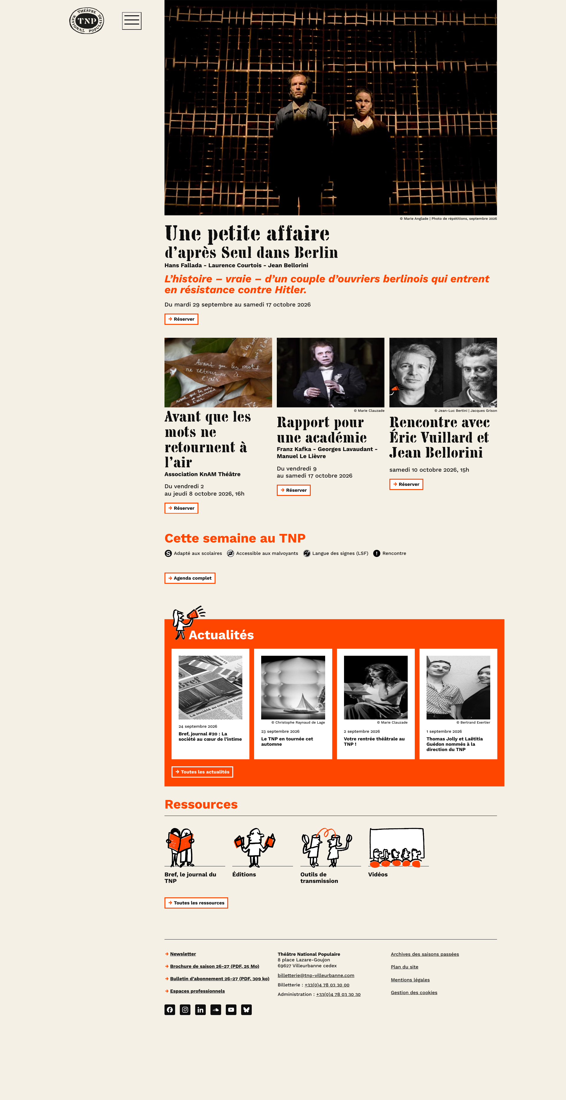 Aperçu du site