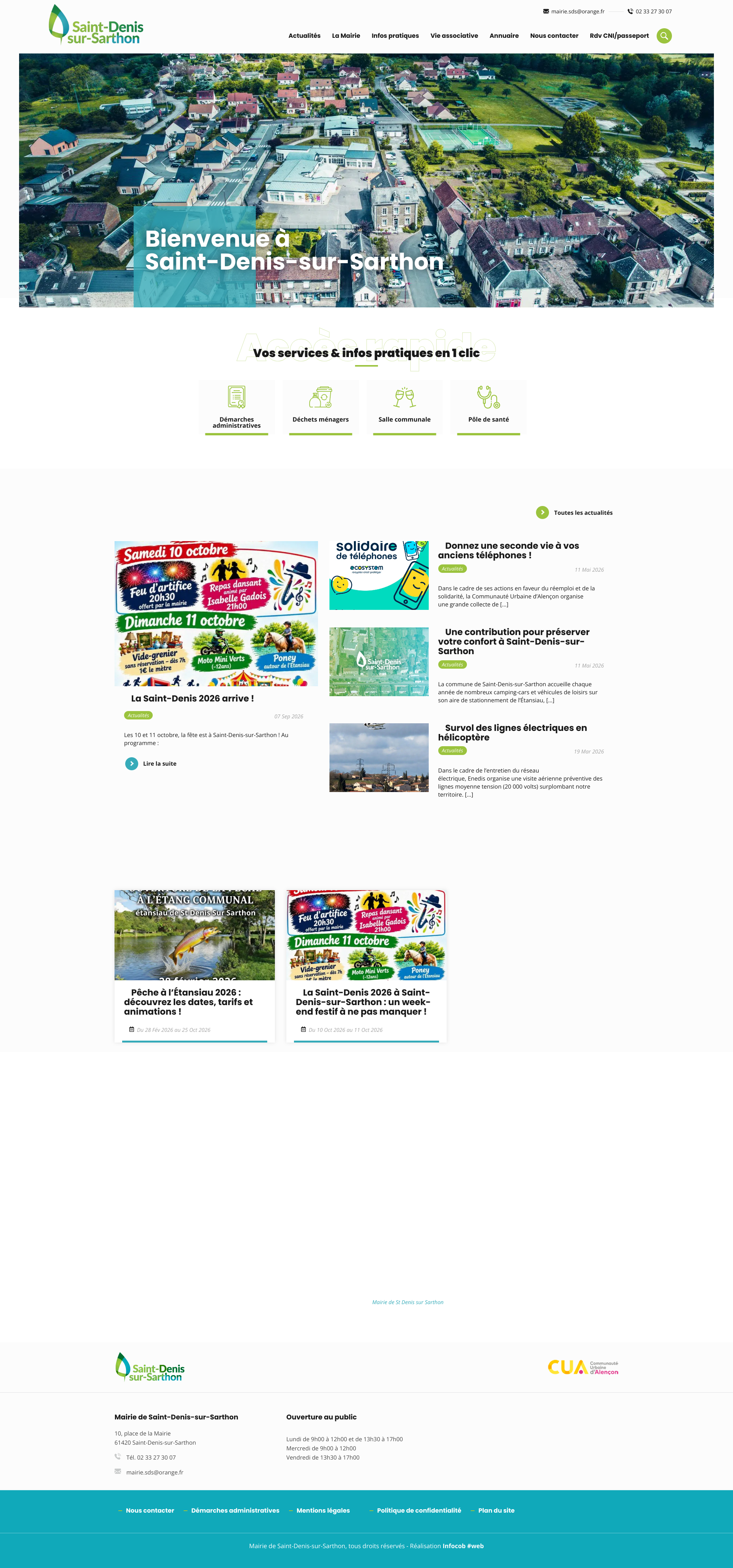 Aperçu du site