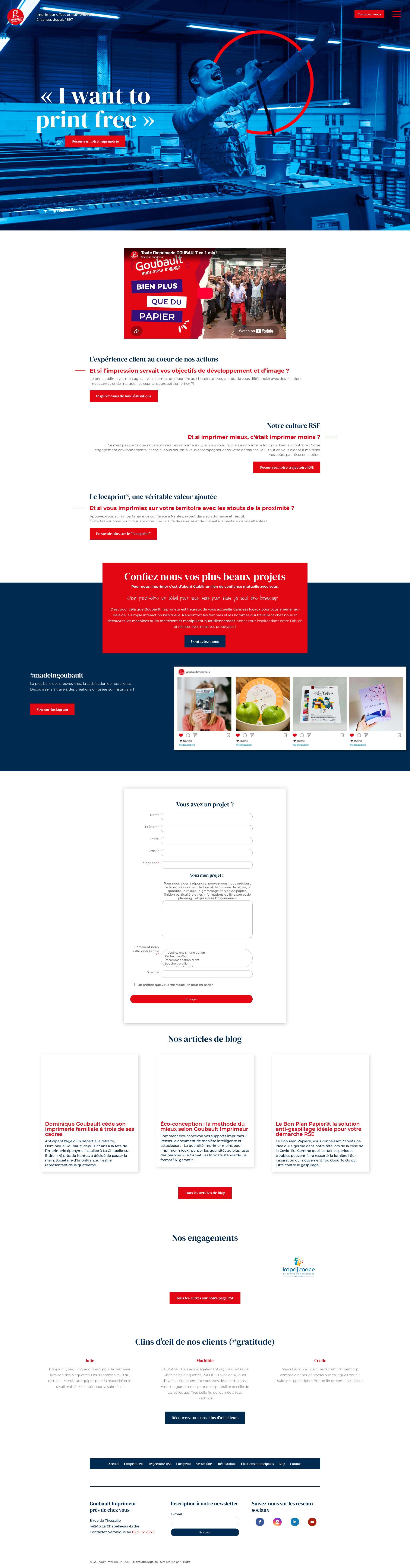 Aperçu du site