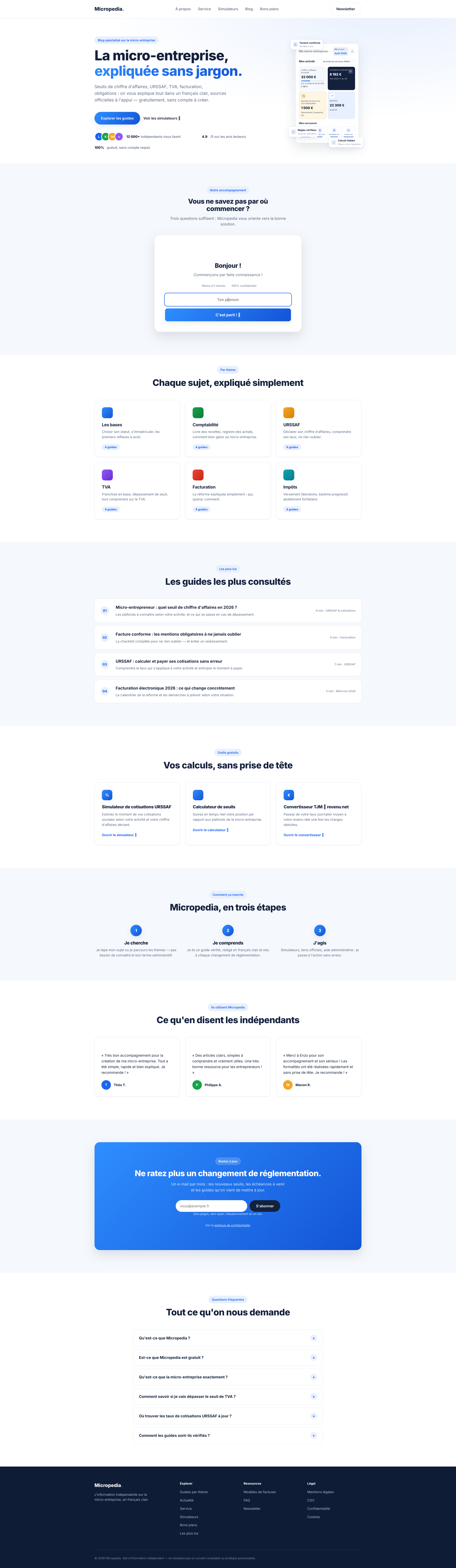 Aperçu du site