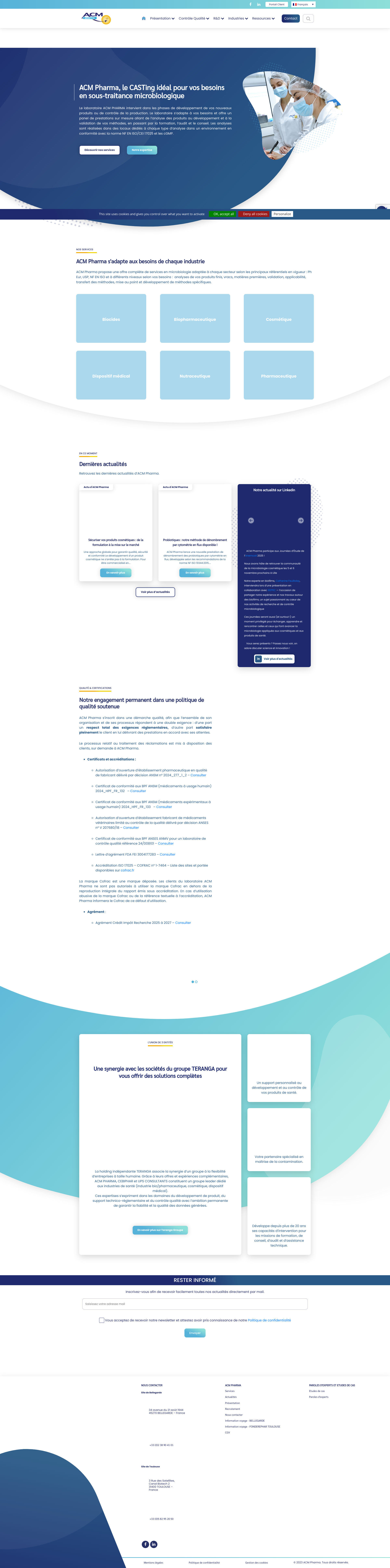 Aperçu du site