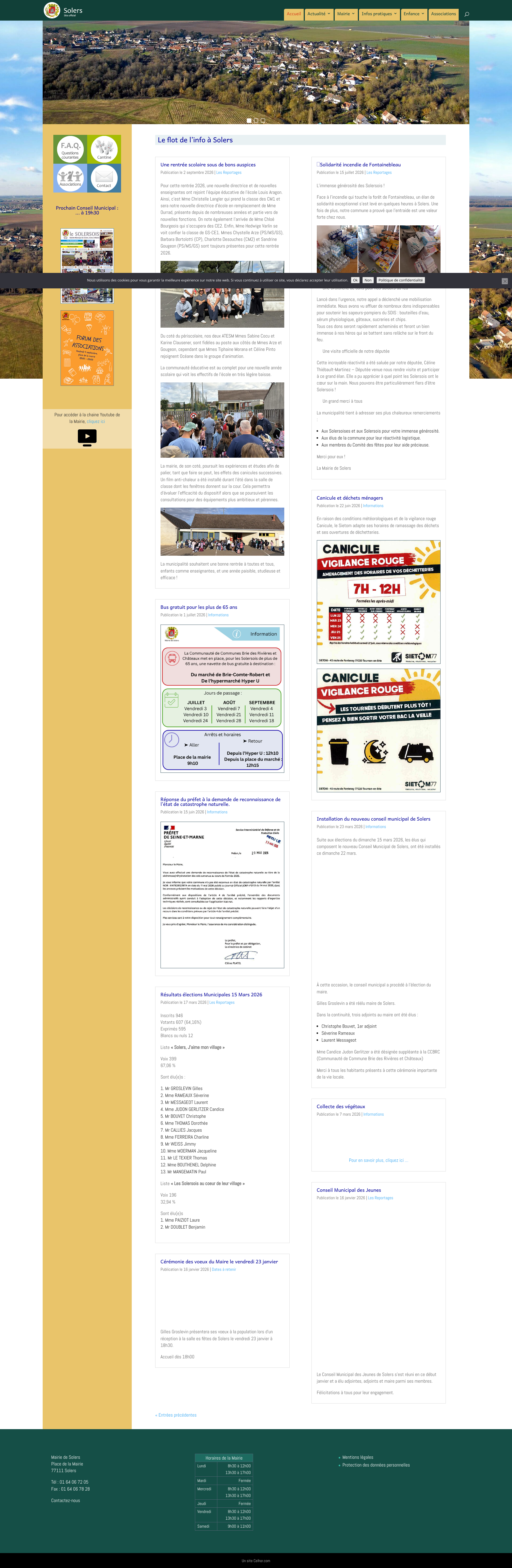 Aperçu du site