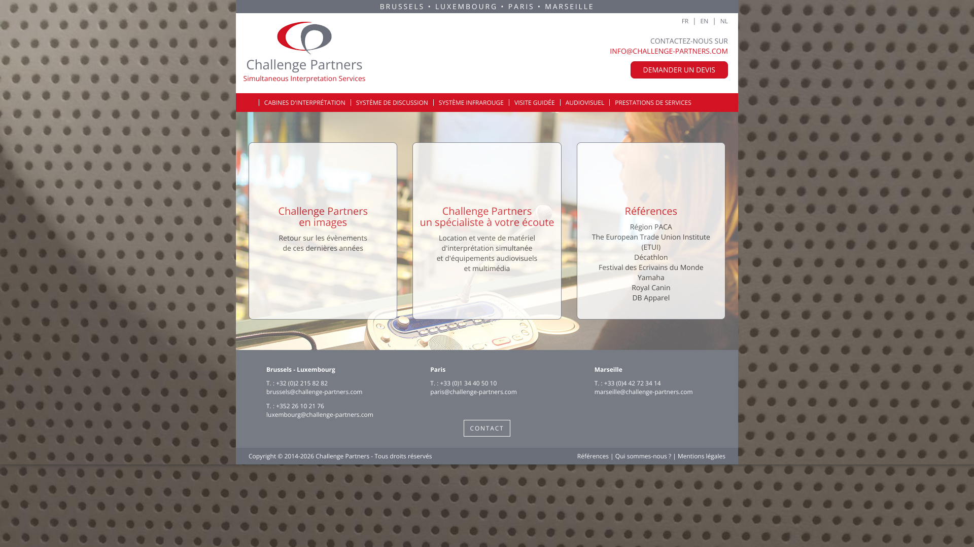 Aperçu du site