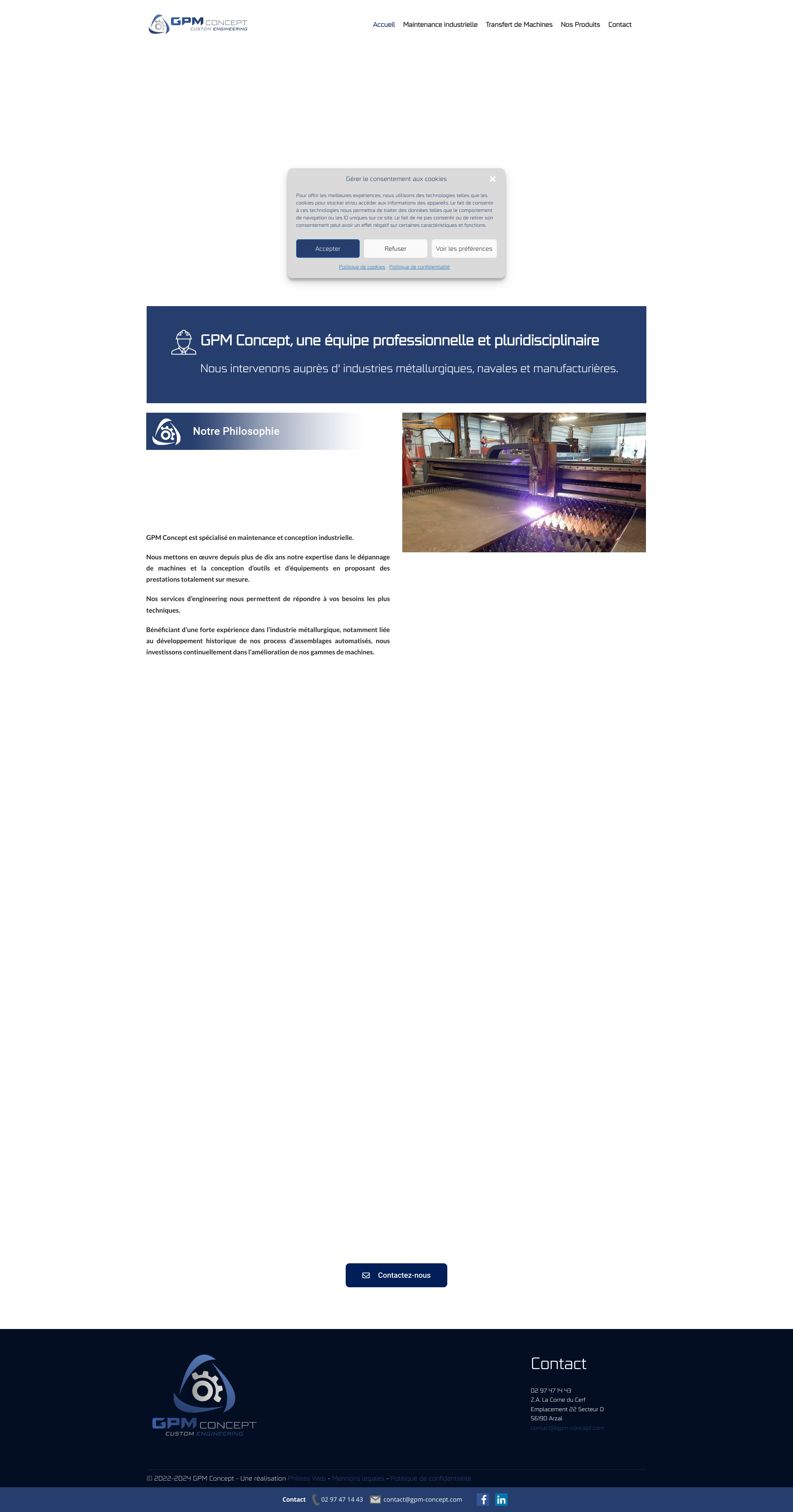 Aperçu du site