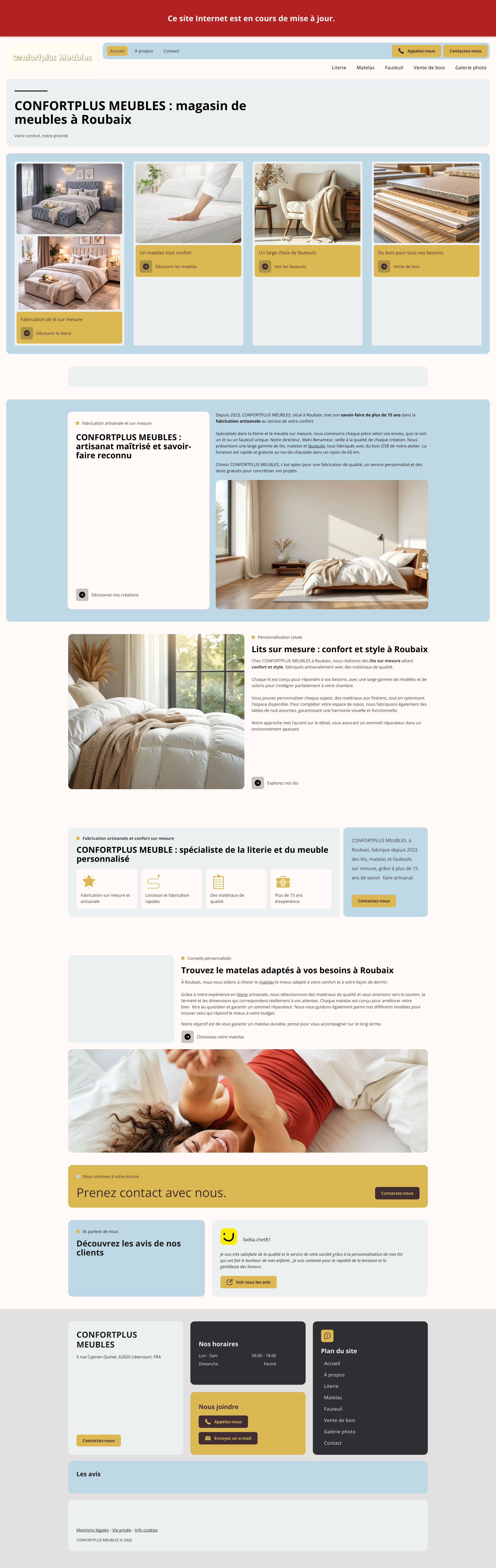 Aperçu du site