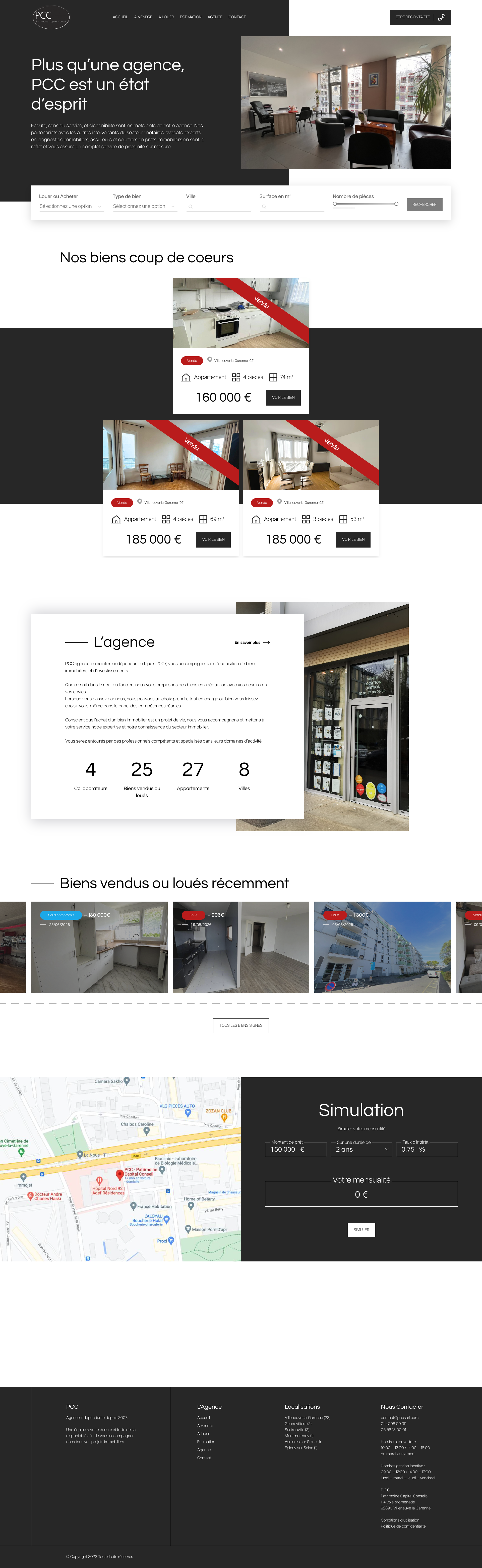 Aperçu du site