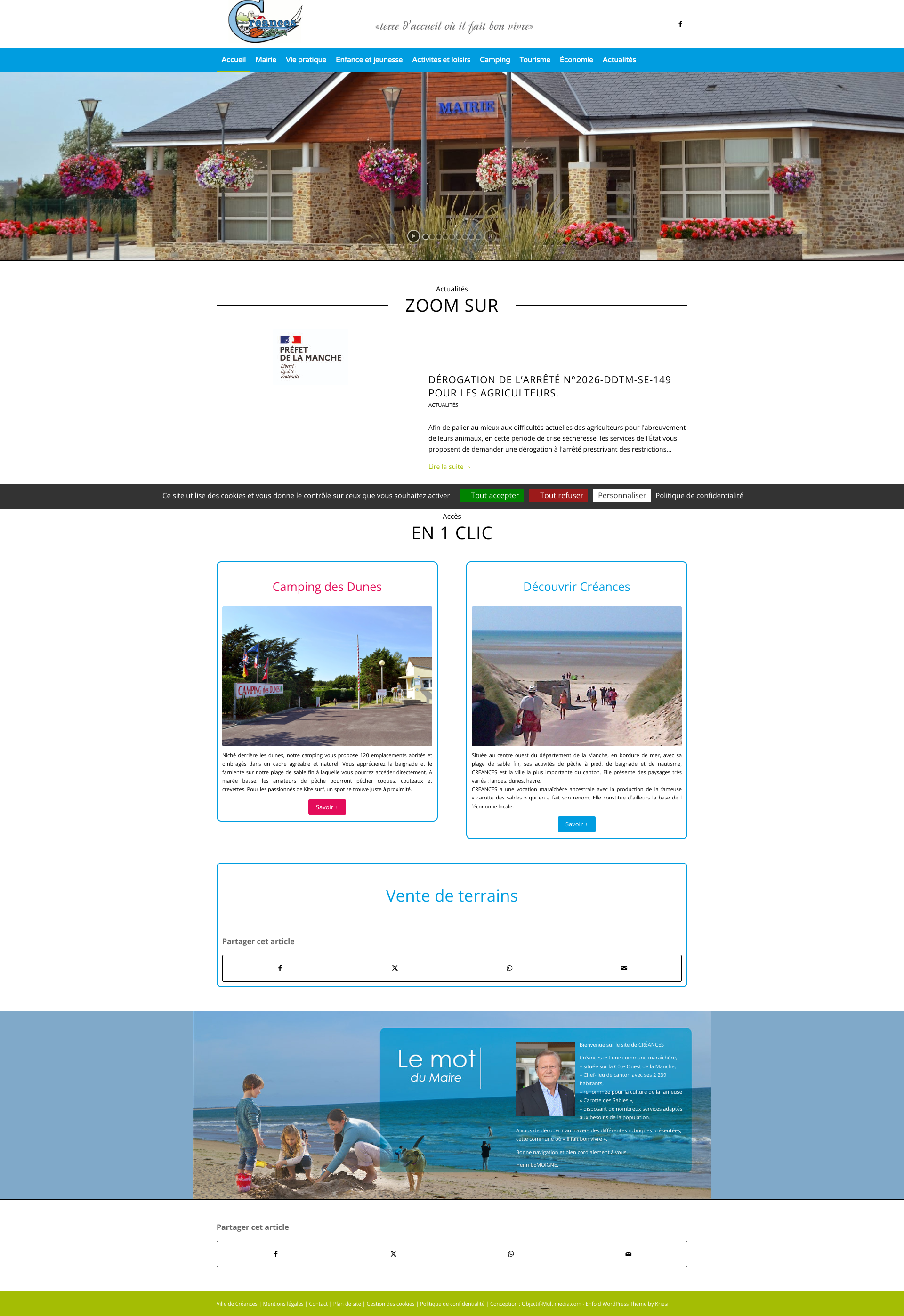 Aperçu du site