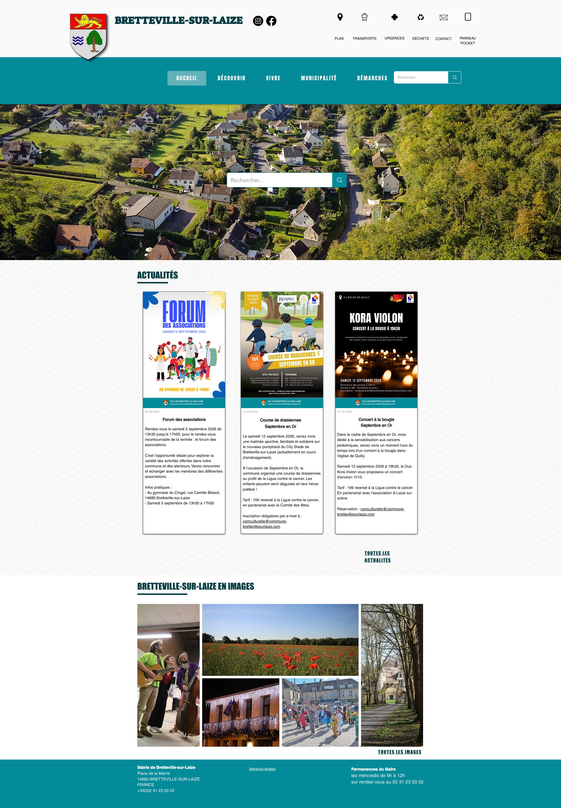 Aperçu du site