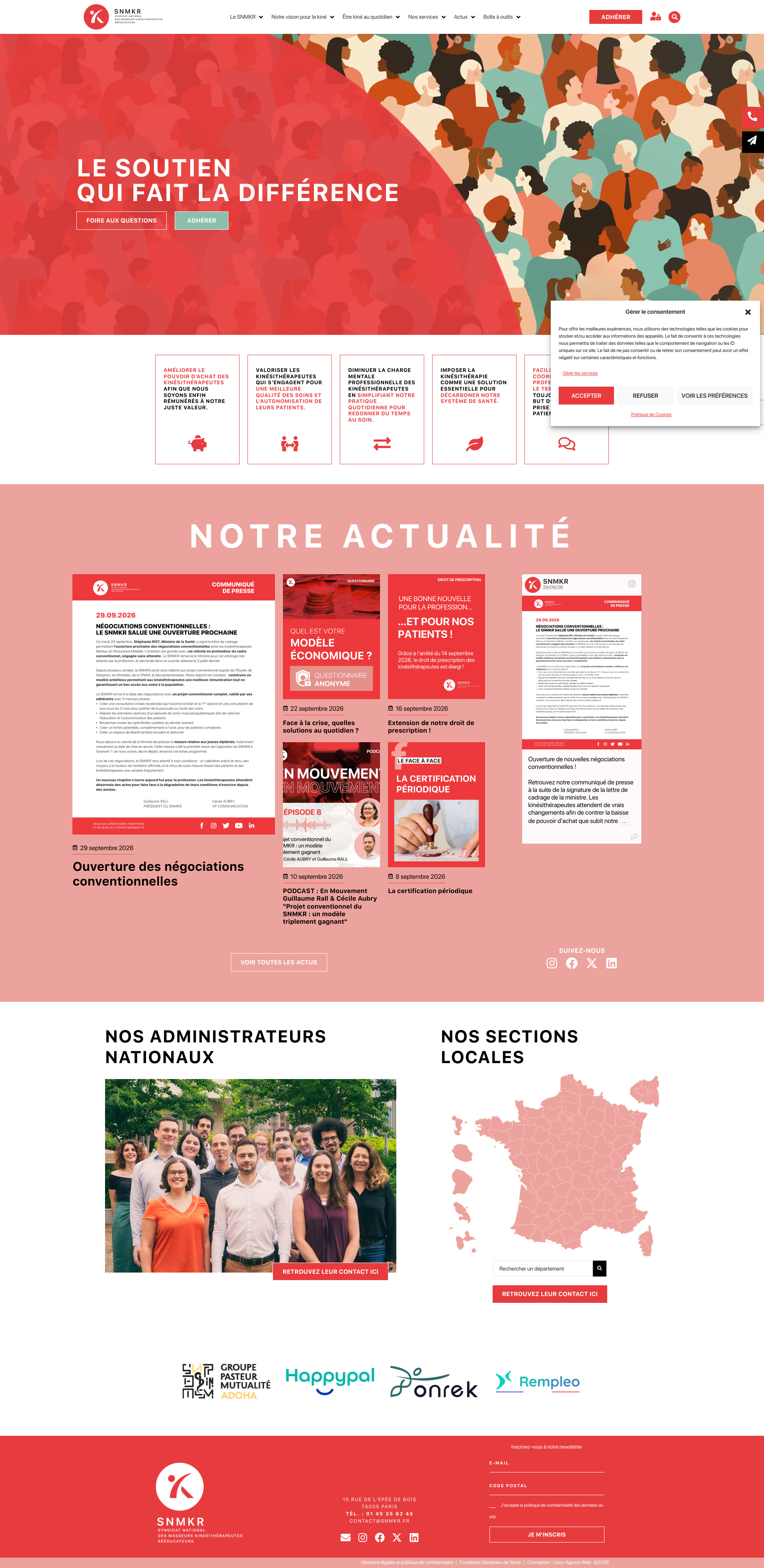 Aperçu du site
