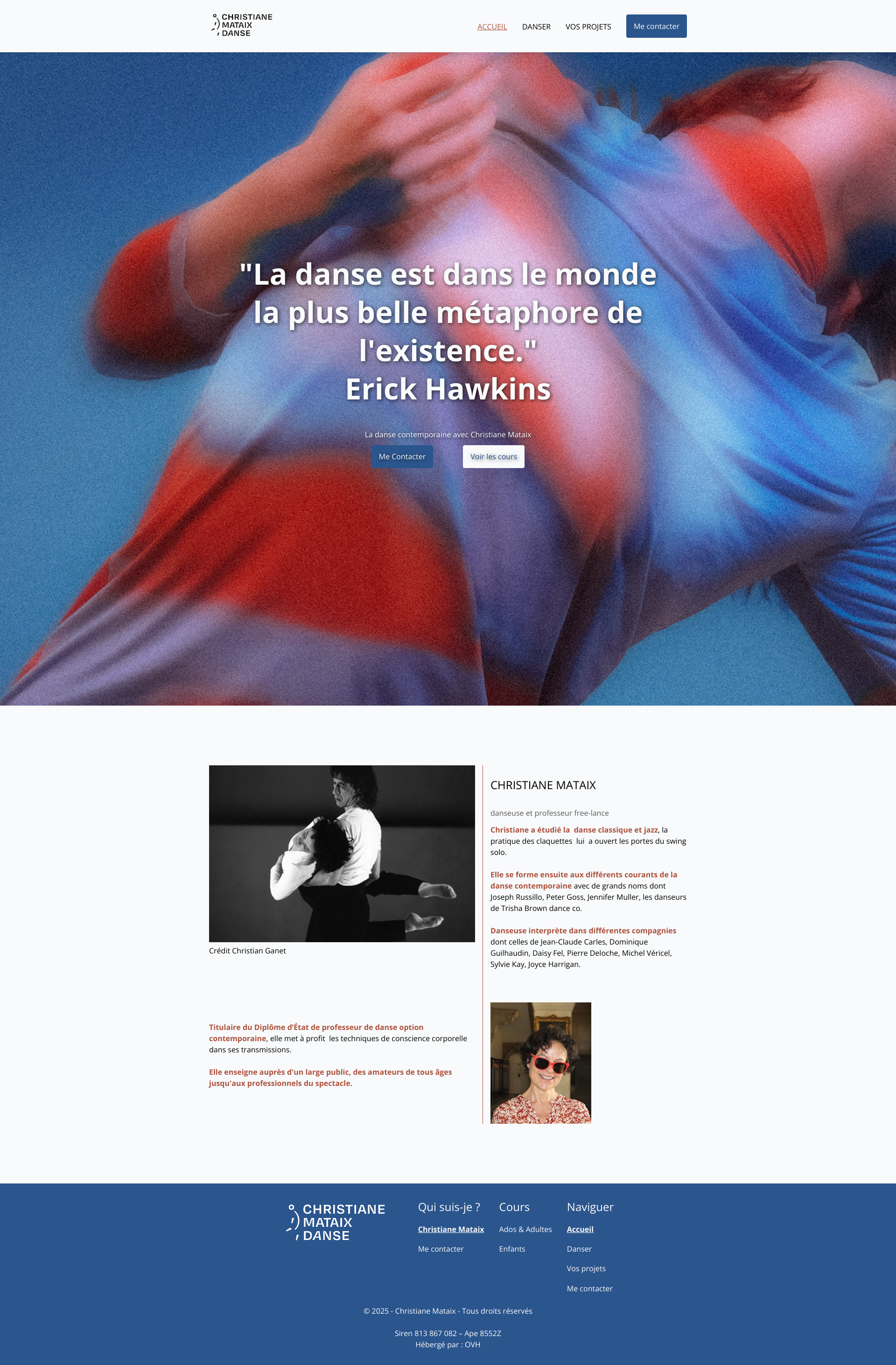 Aperçu du site