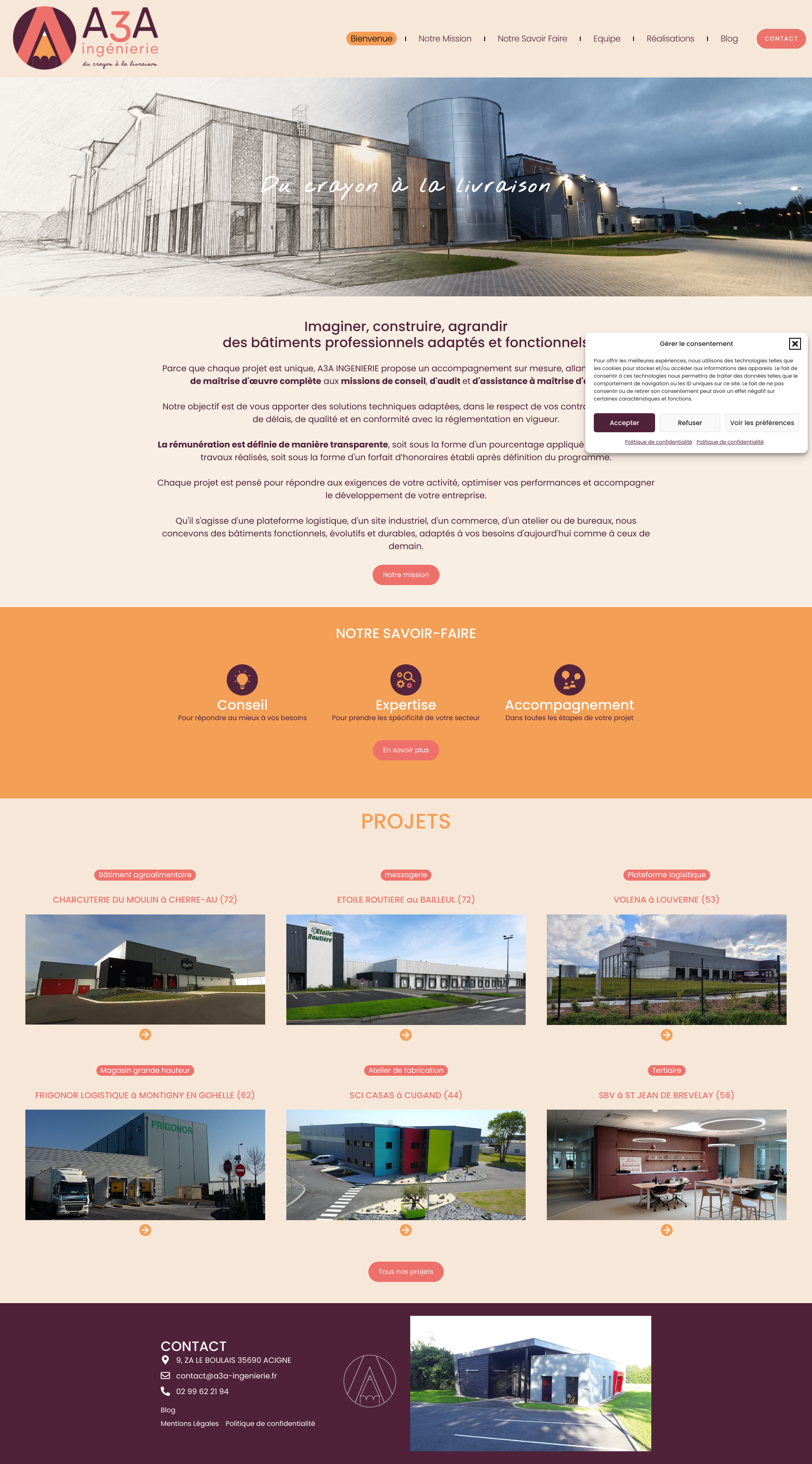 Aperçu du site
