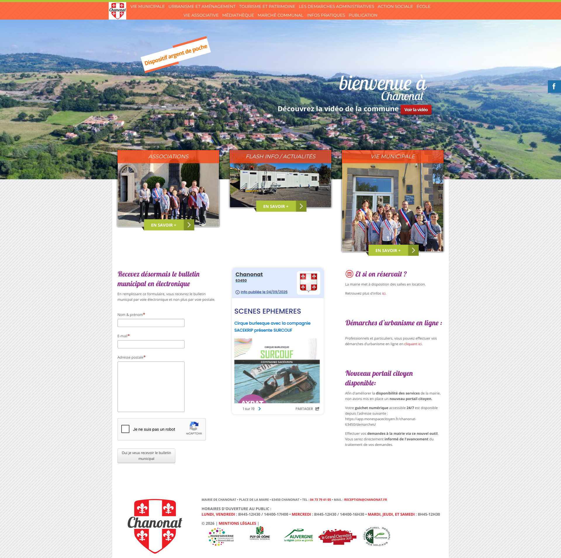 Aperçu du site