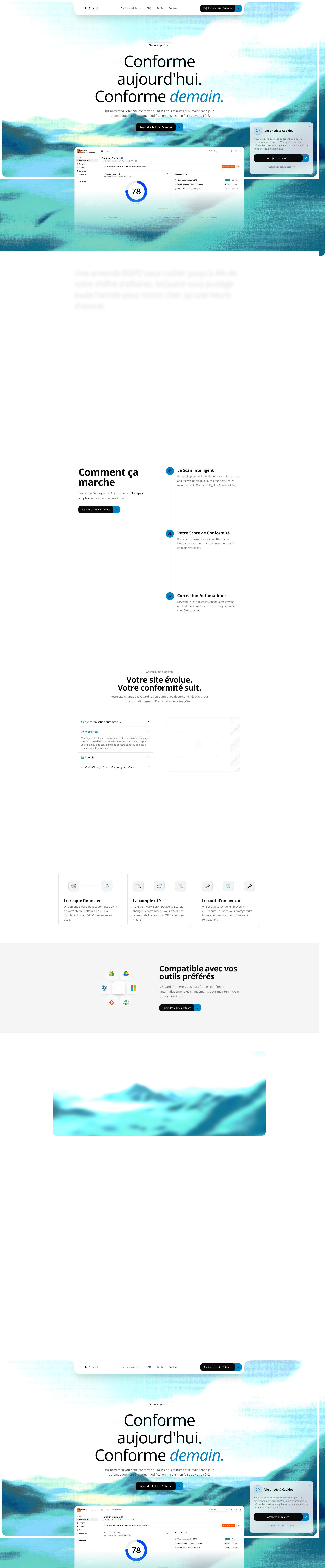 Aperçu du site