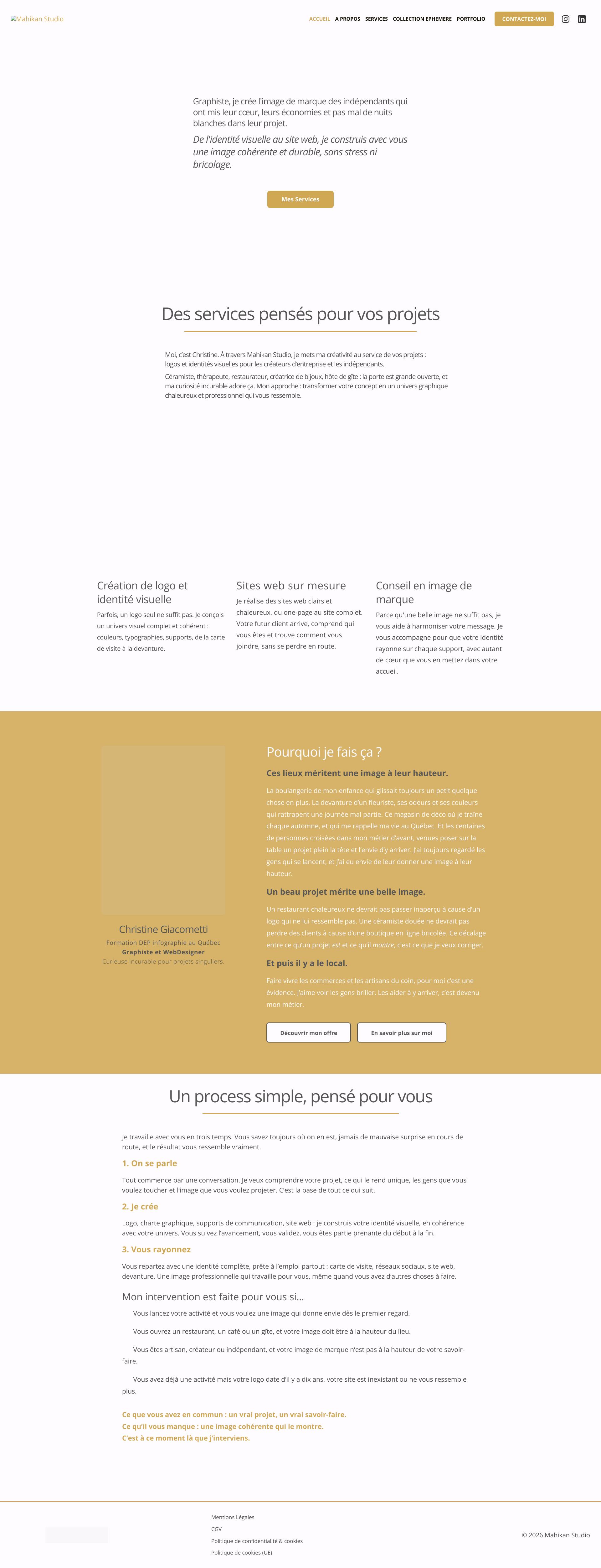 Aperçu du site