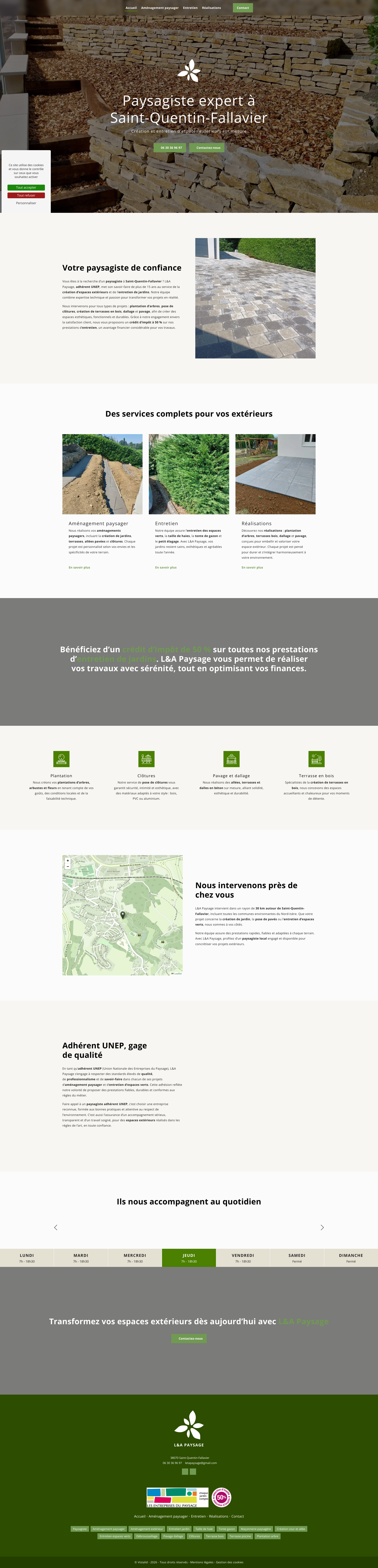 Aperçu du site