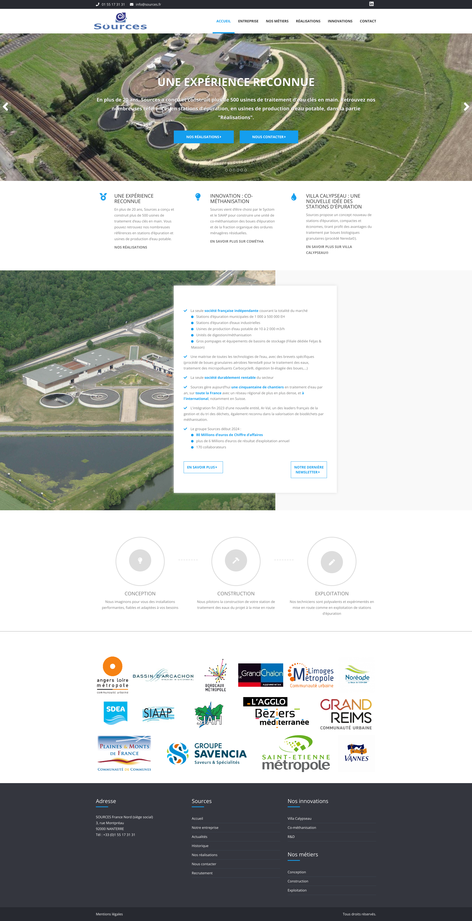 Aperçu du site