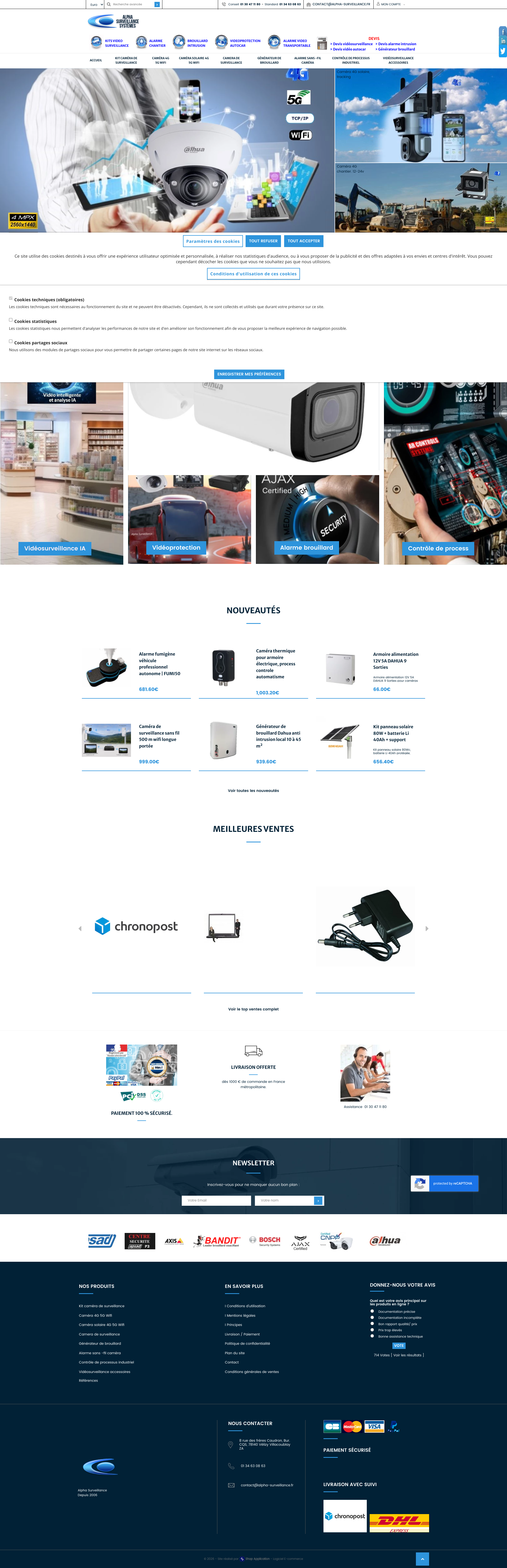 Aperçu du site