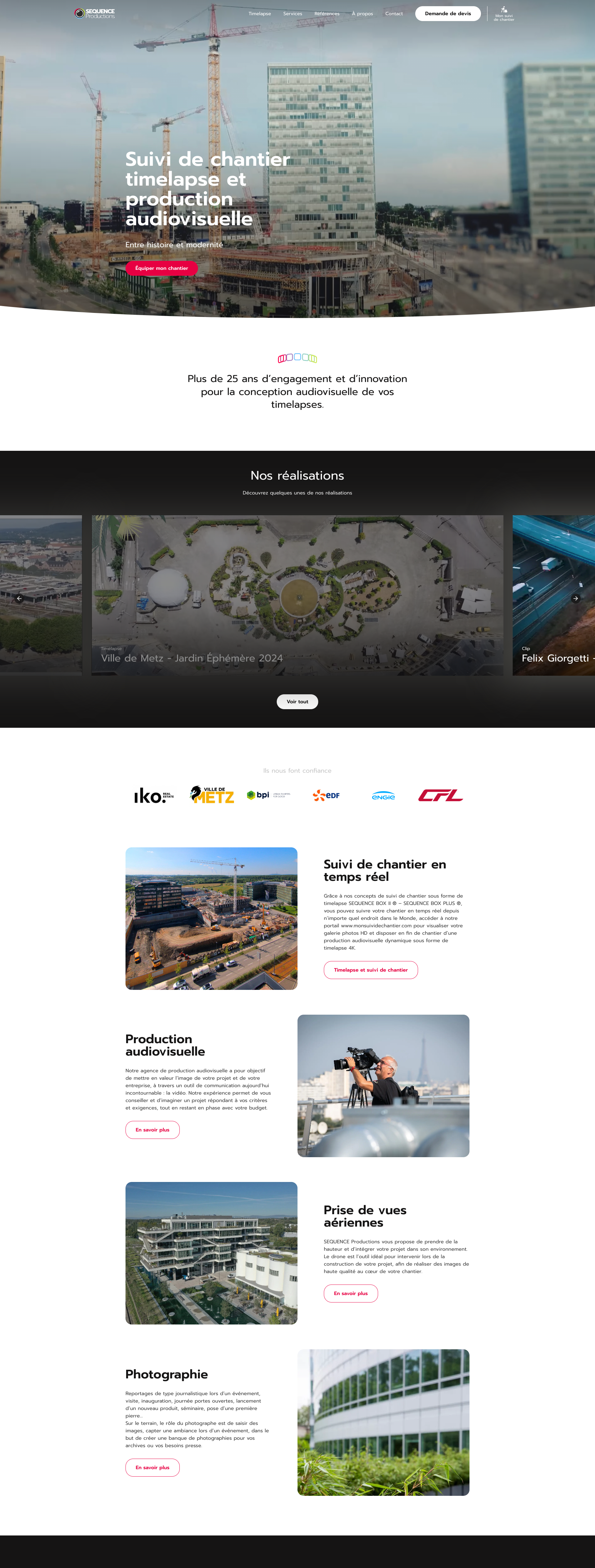 Aperçu du site