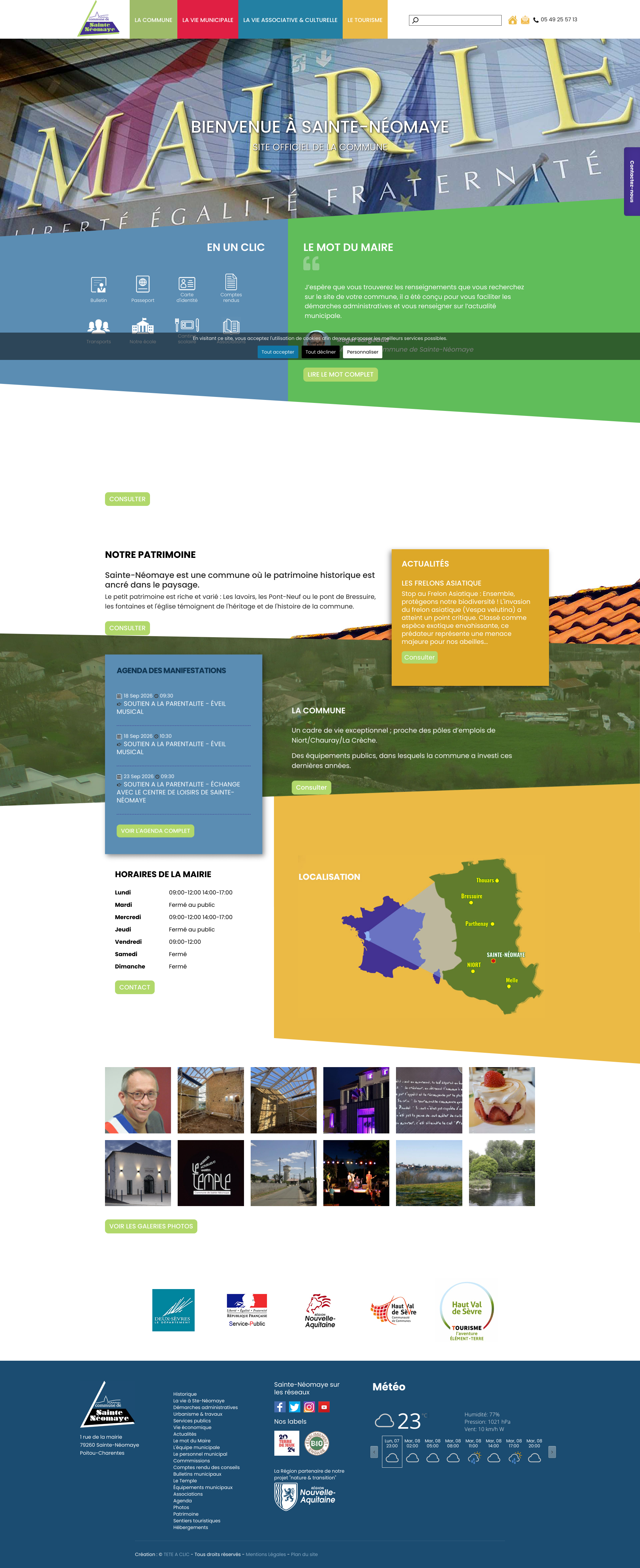 Aperçu du site
