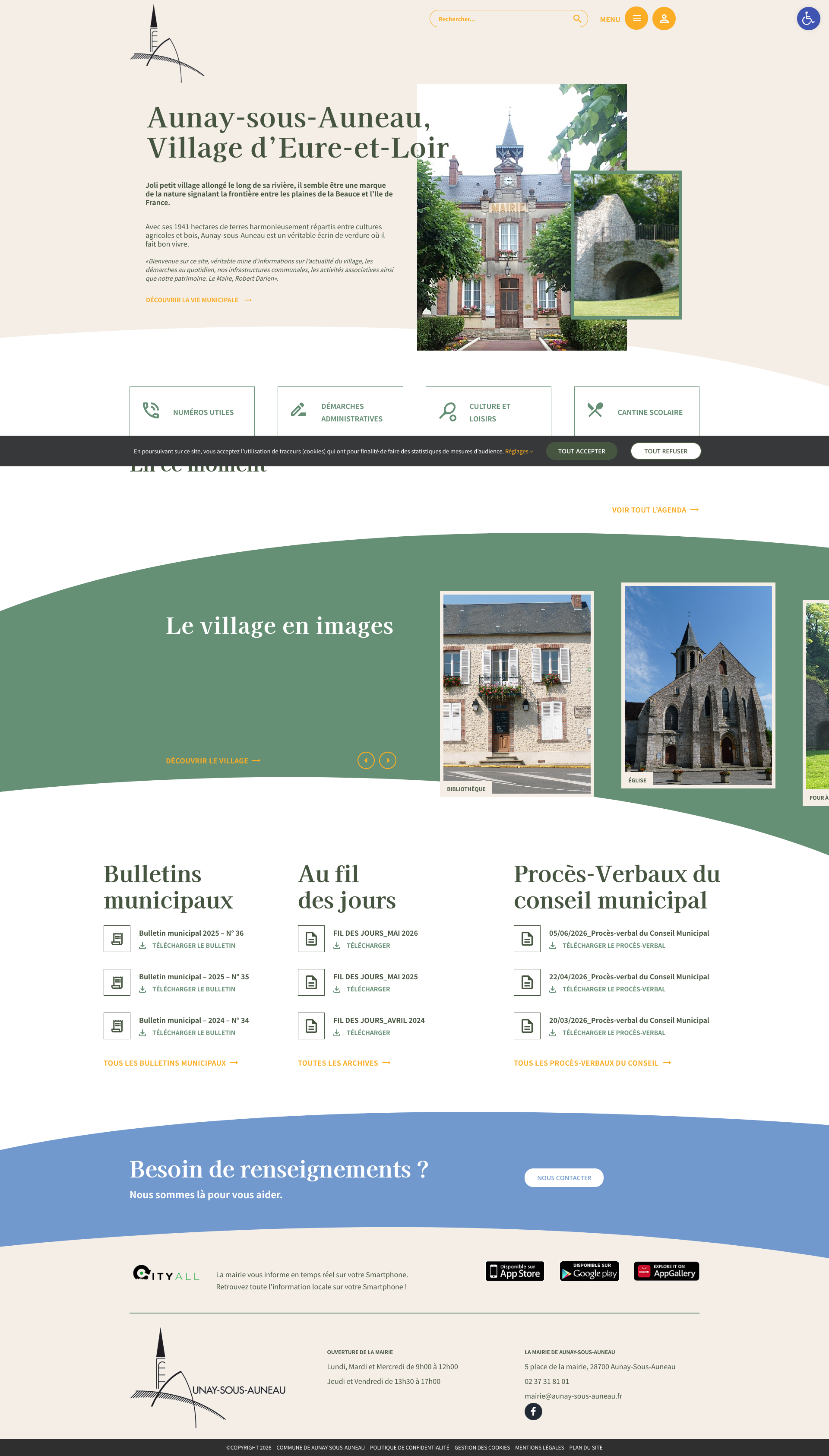 Aperçu du site