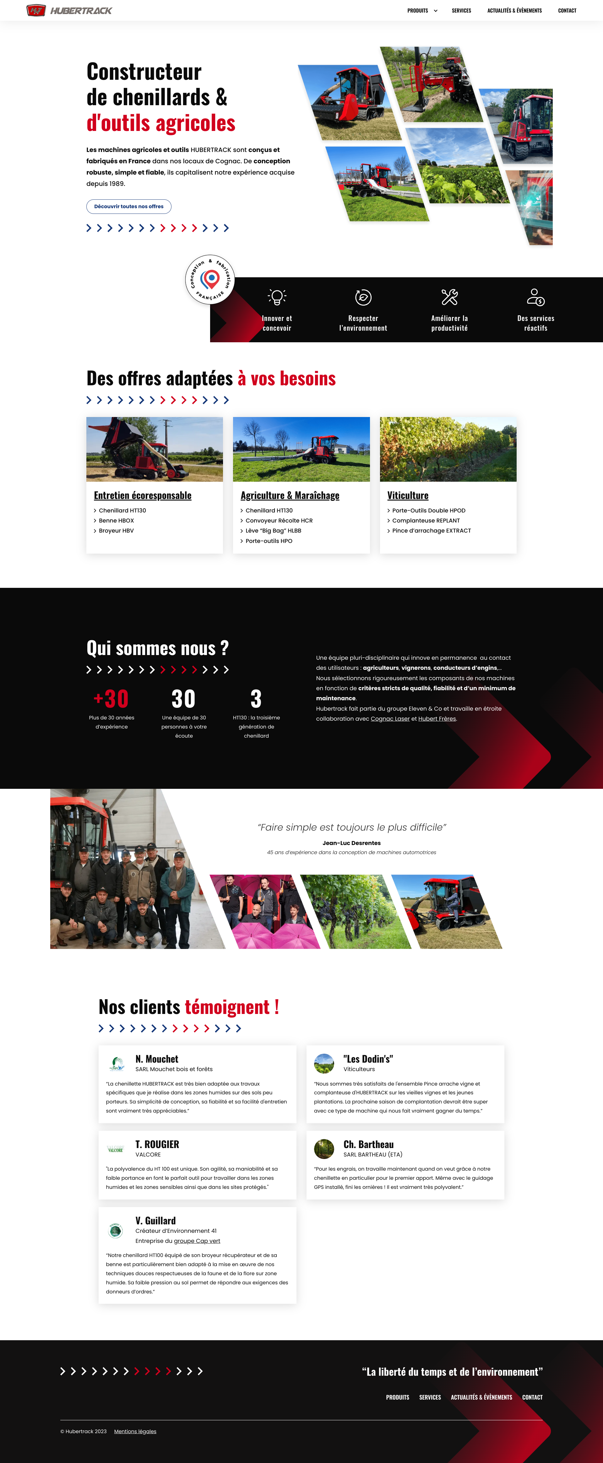 Aperçu du site